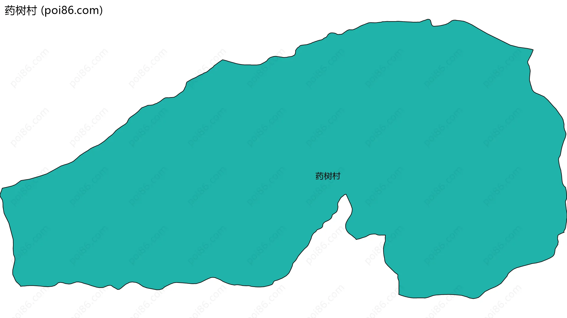 药树村边界地图