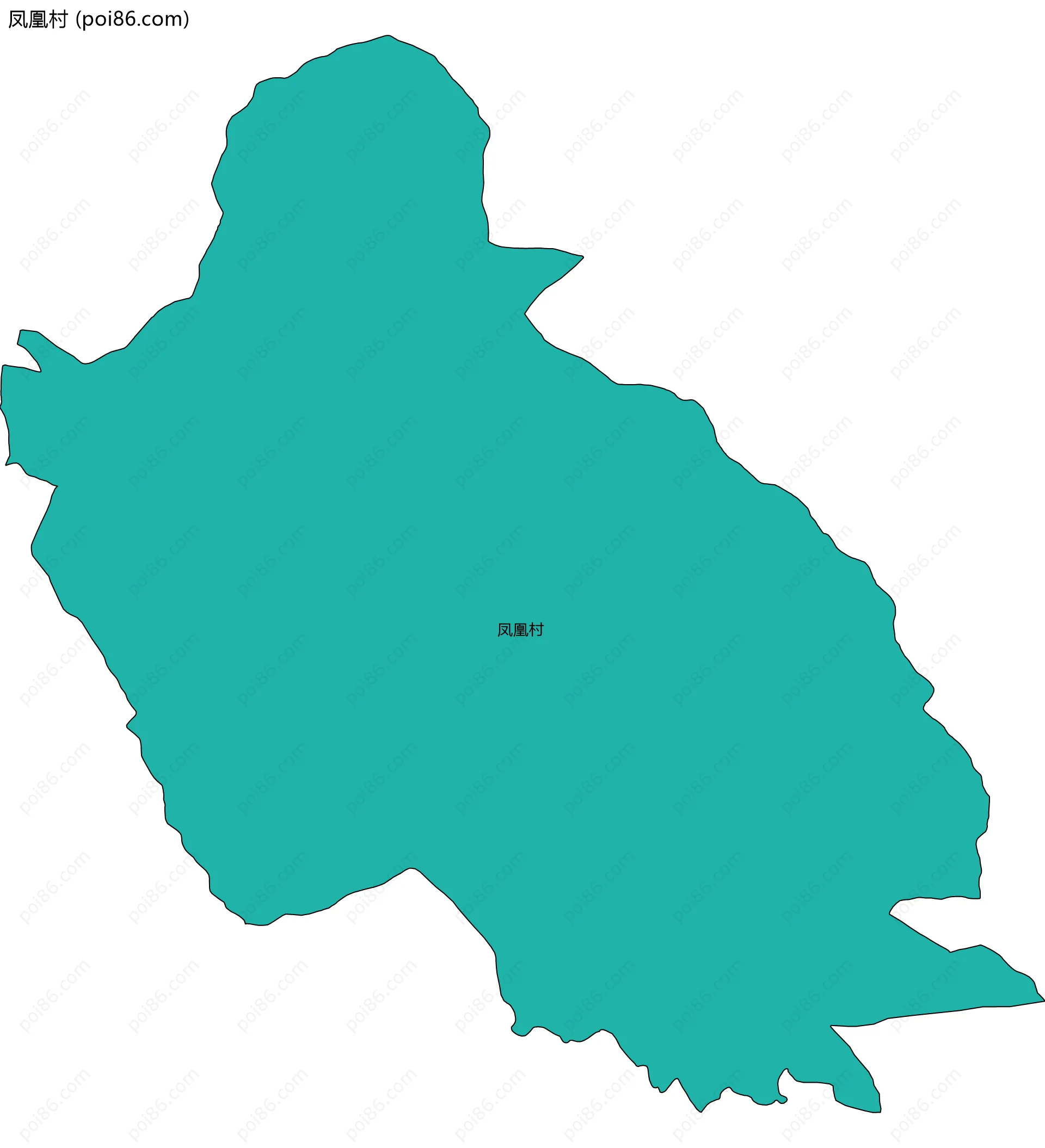 凤凰村边界地图