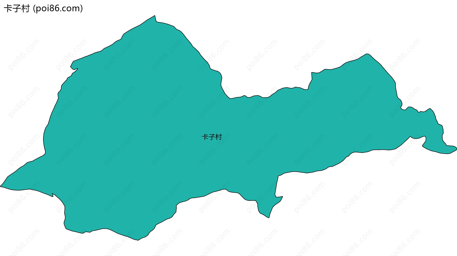卡子村边界地图