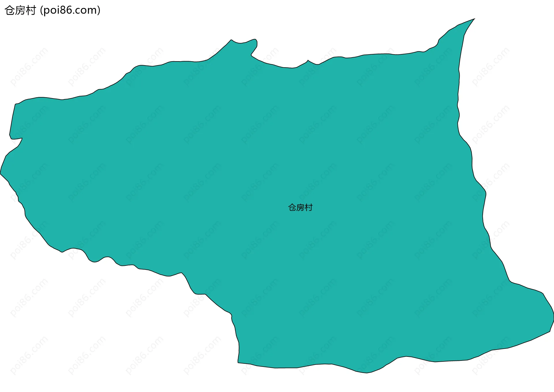 仓房村边界地图