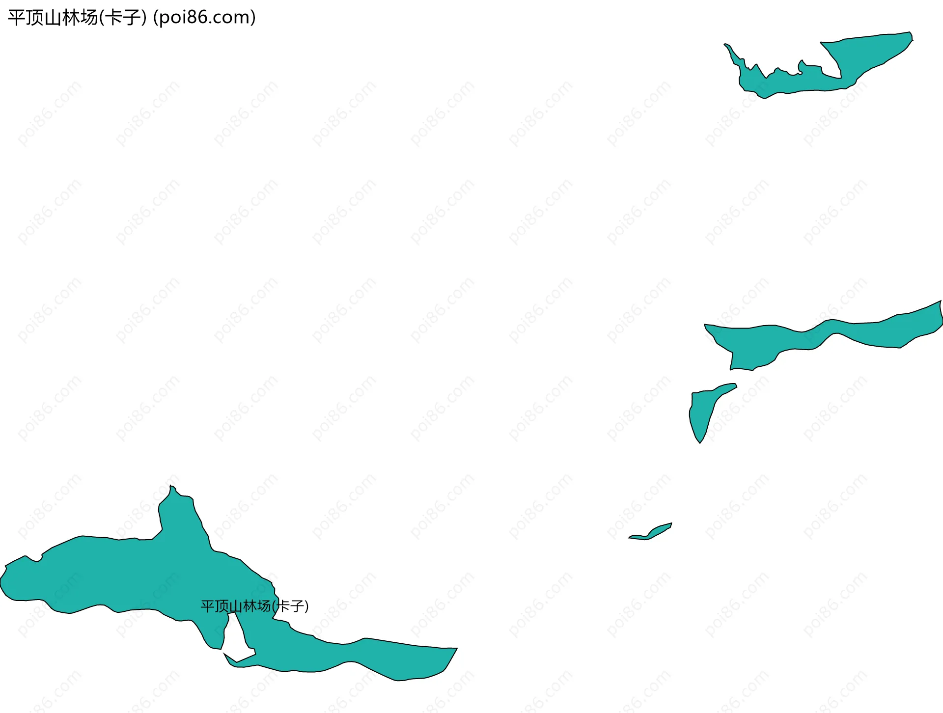 平顶山林场(卡子)边界地图