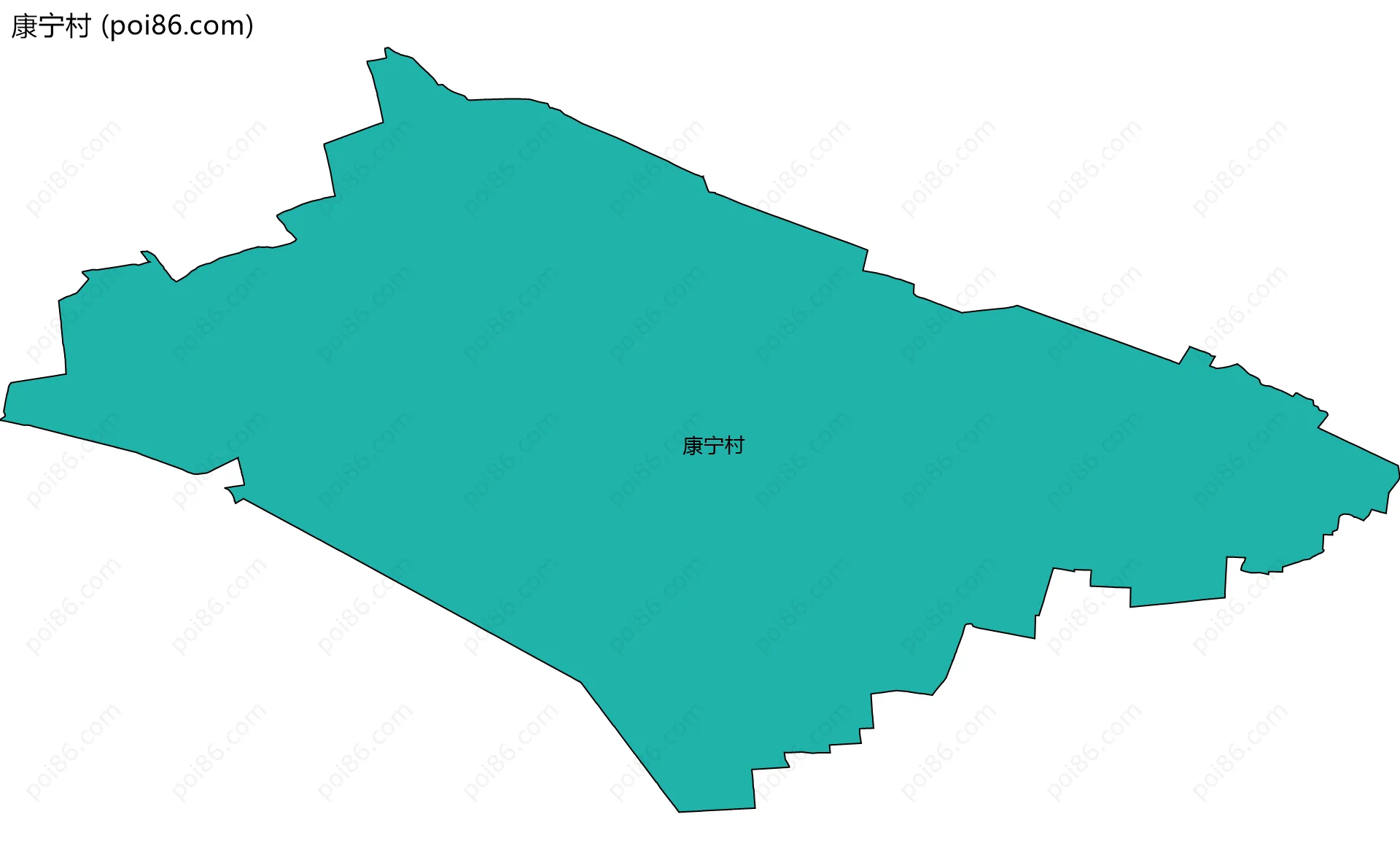 康宁村边界地图