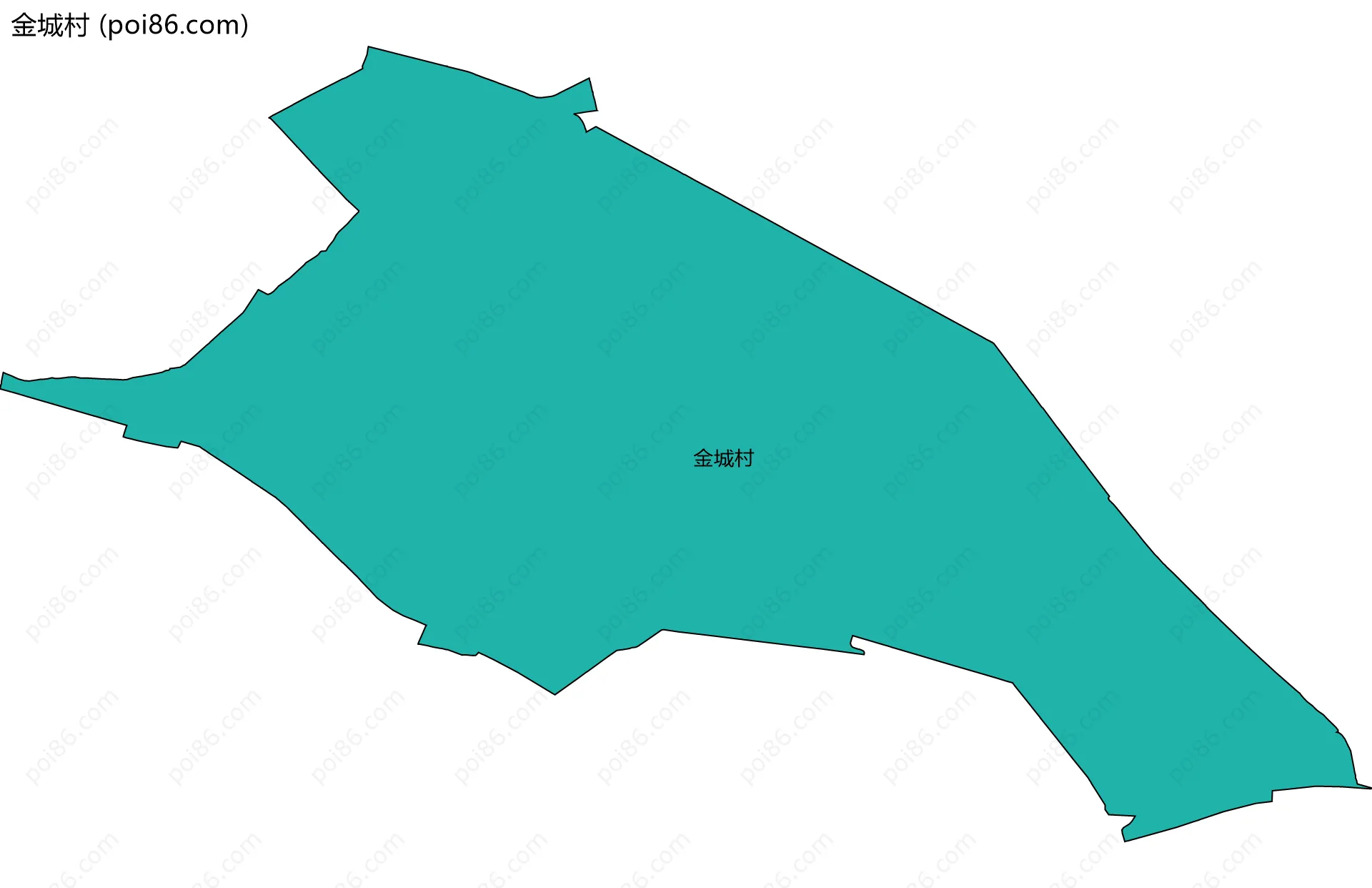 金城村边界地图