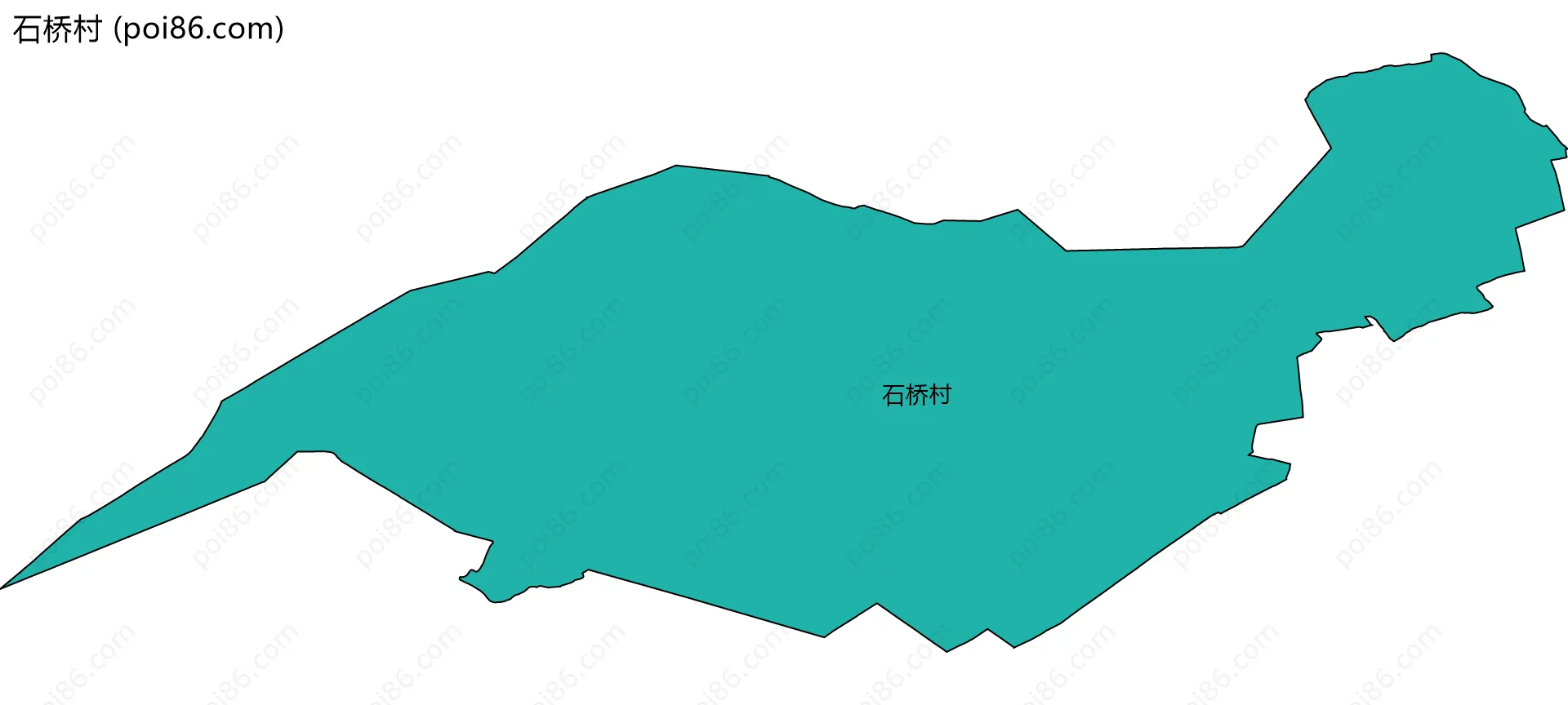 石桥村边界地图