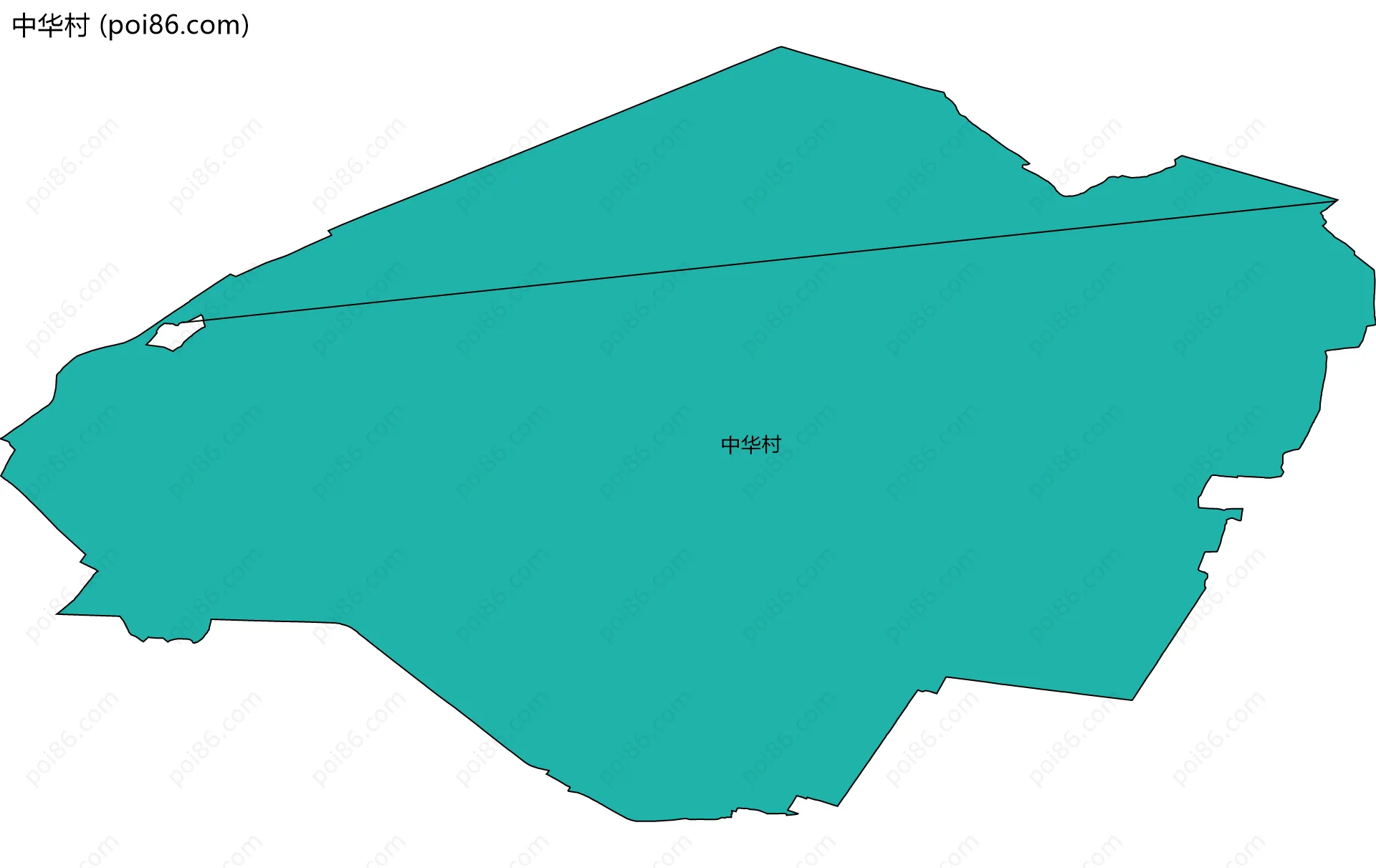 中华村边界地图