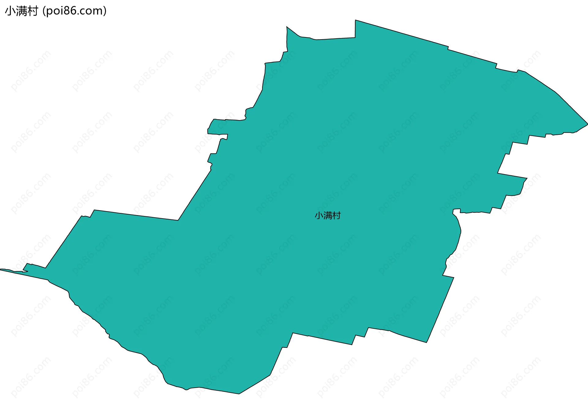 小满村边界地图