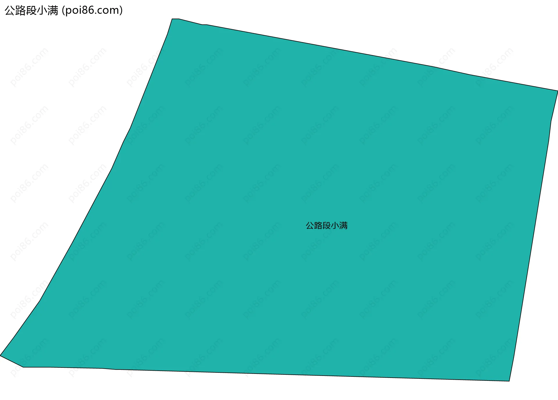 公路段小满边界地图