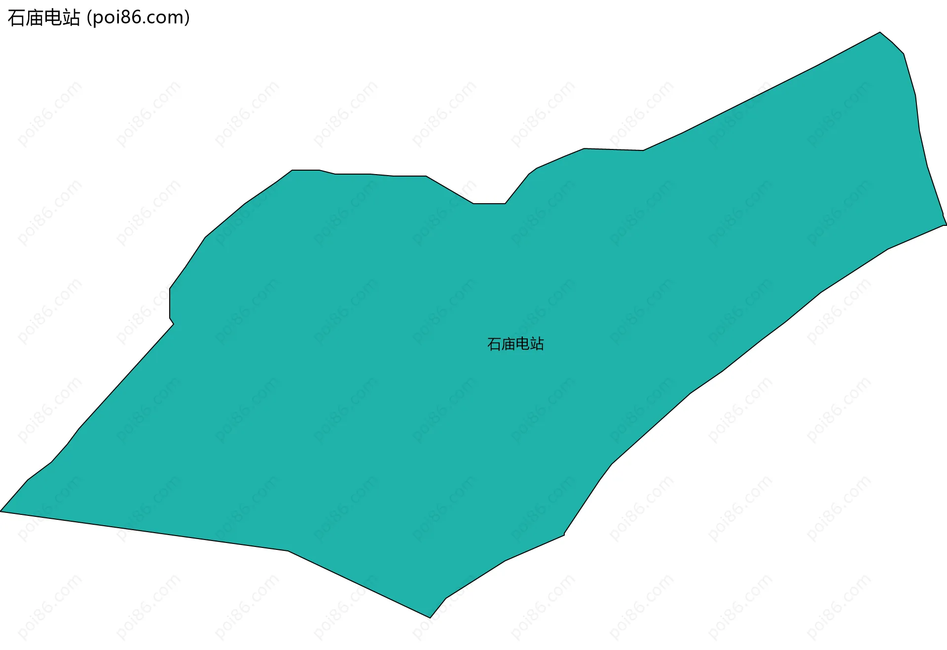 石庙电站边界地图
