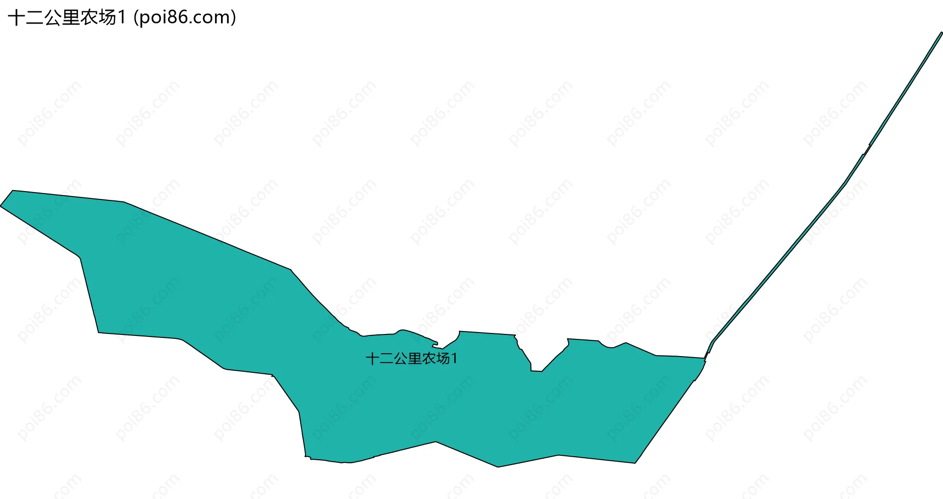 十二公里农场1边界地图