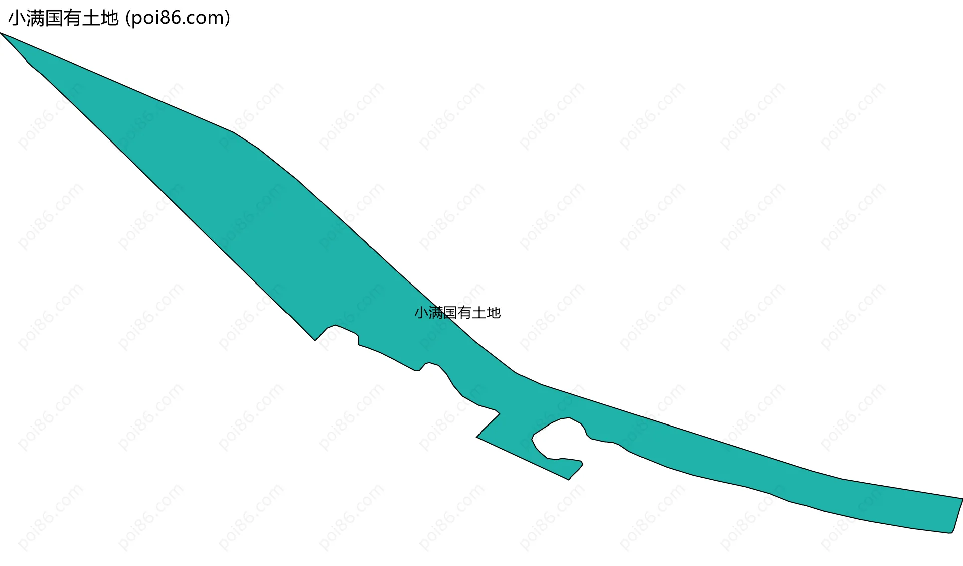 小满国有土地边界地图