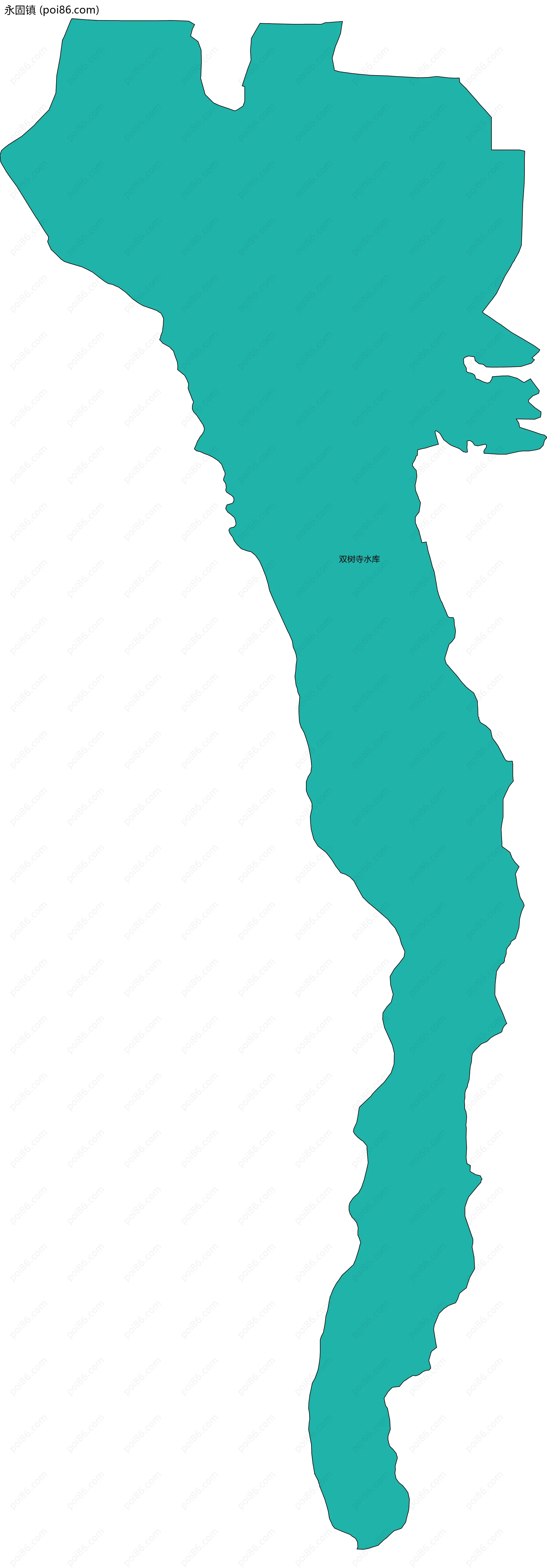 永固镇边界地图(五级行政区划)