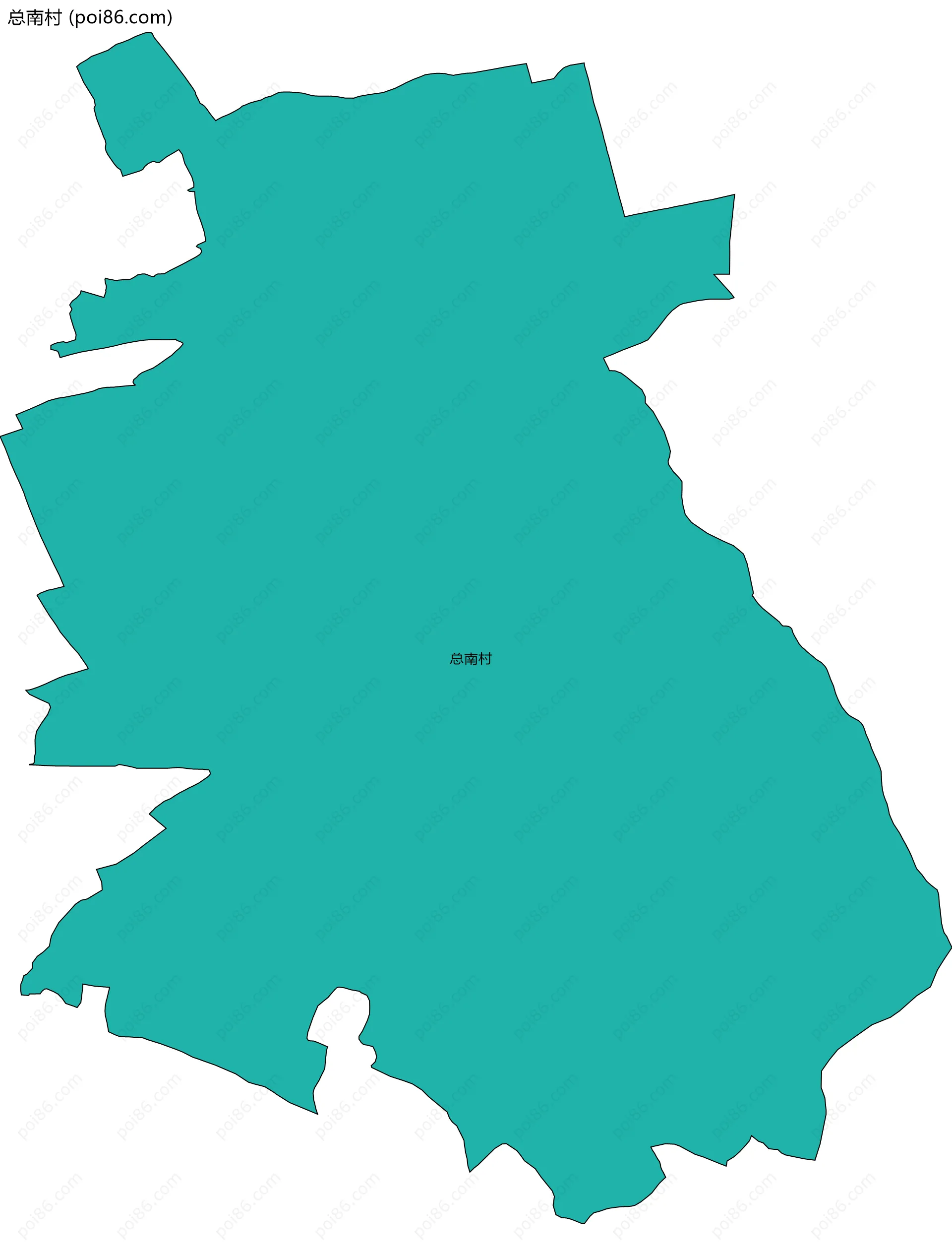 总南村边界地图