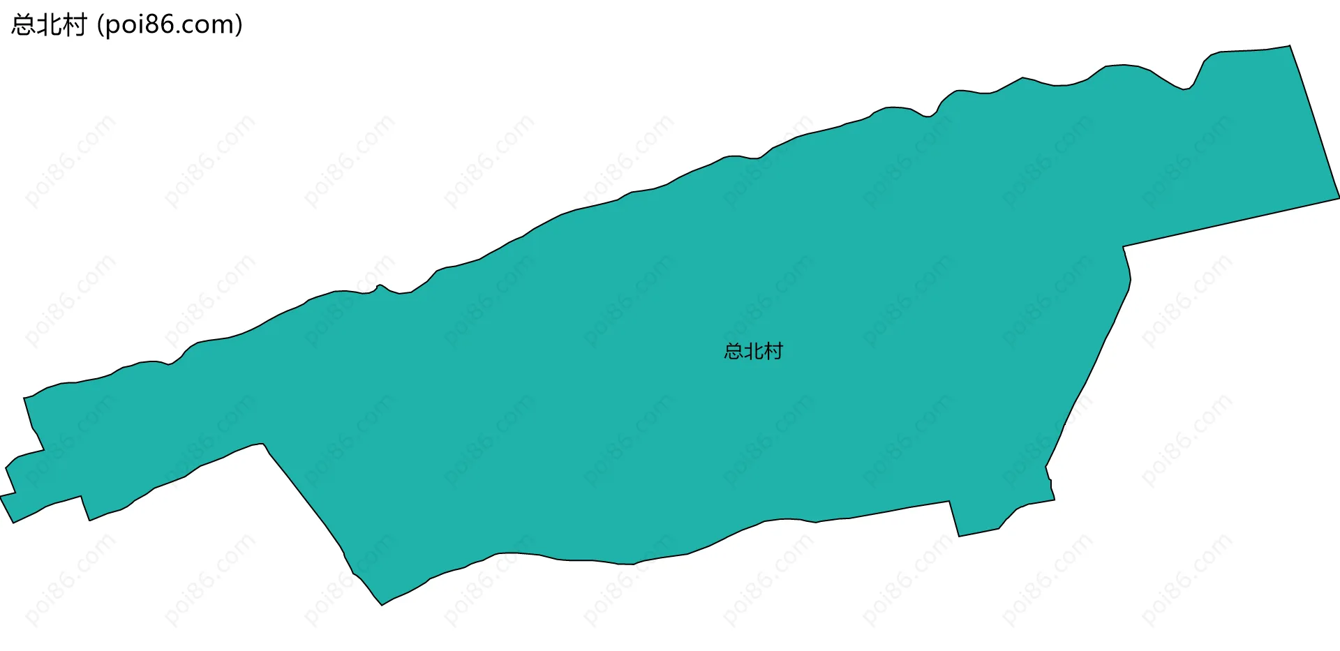 总北村边界地图