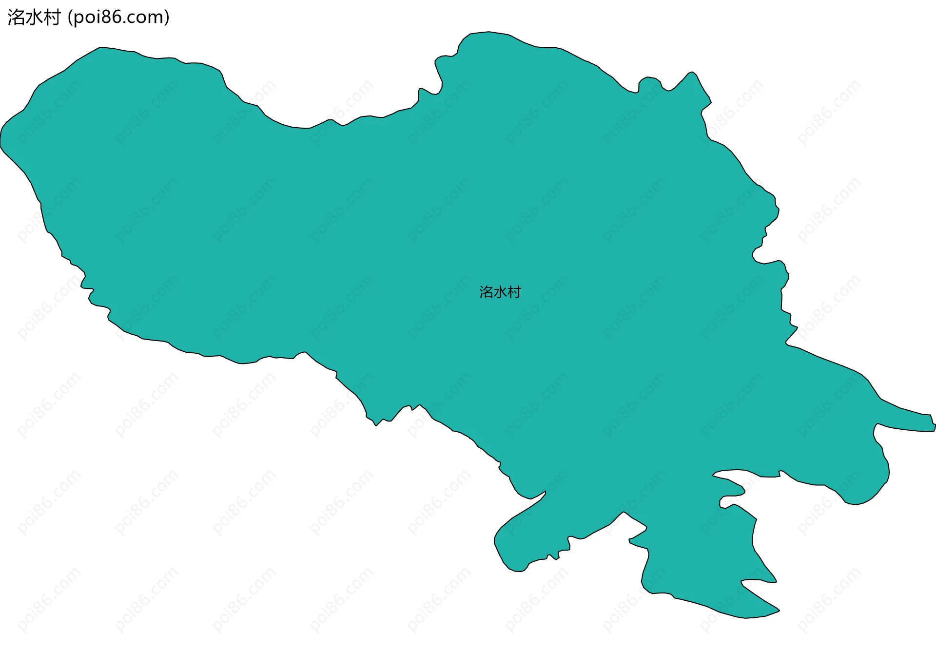 洺水村边界地图