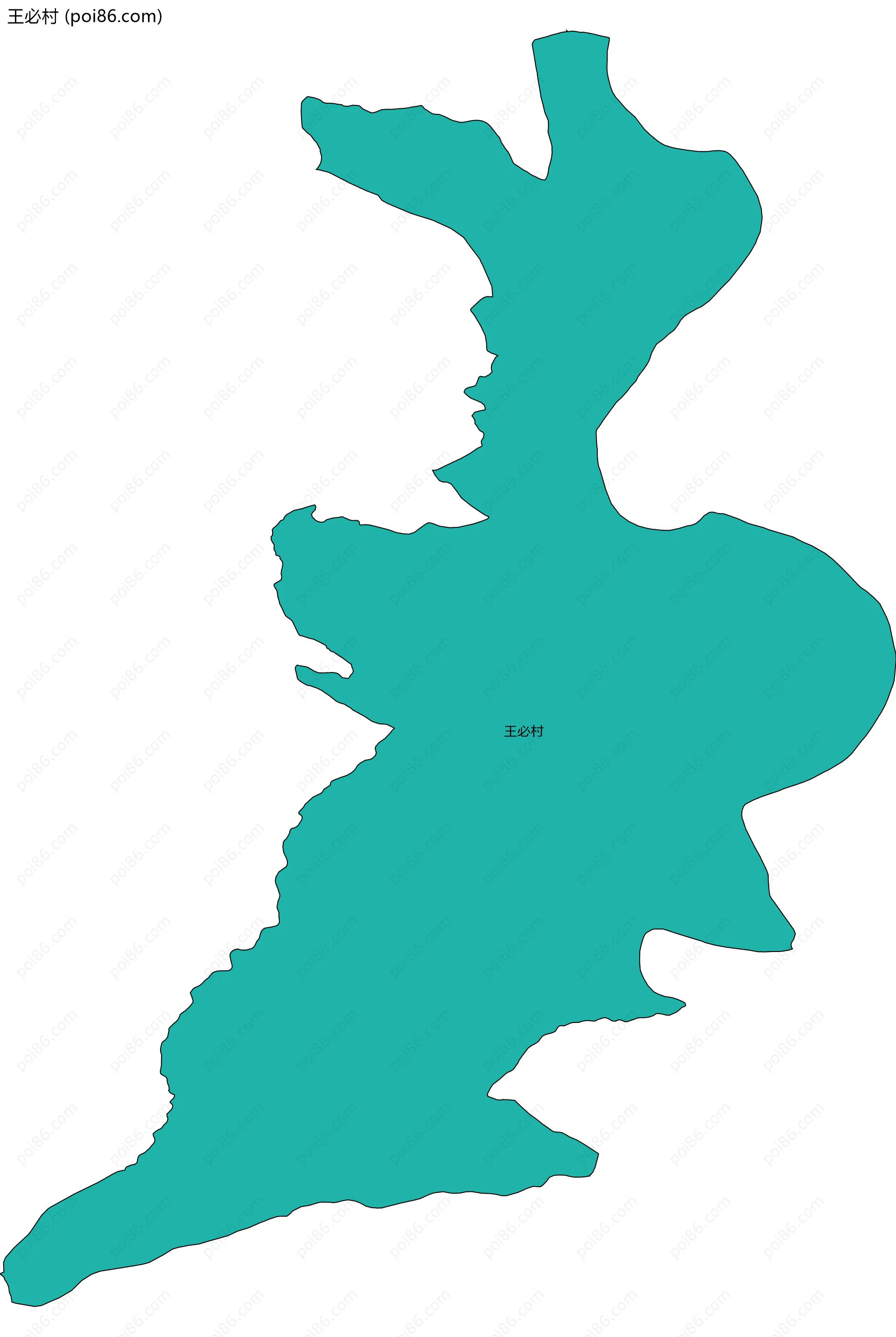 王必村边界地图