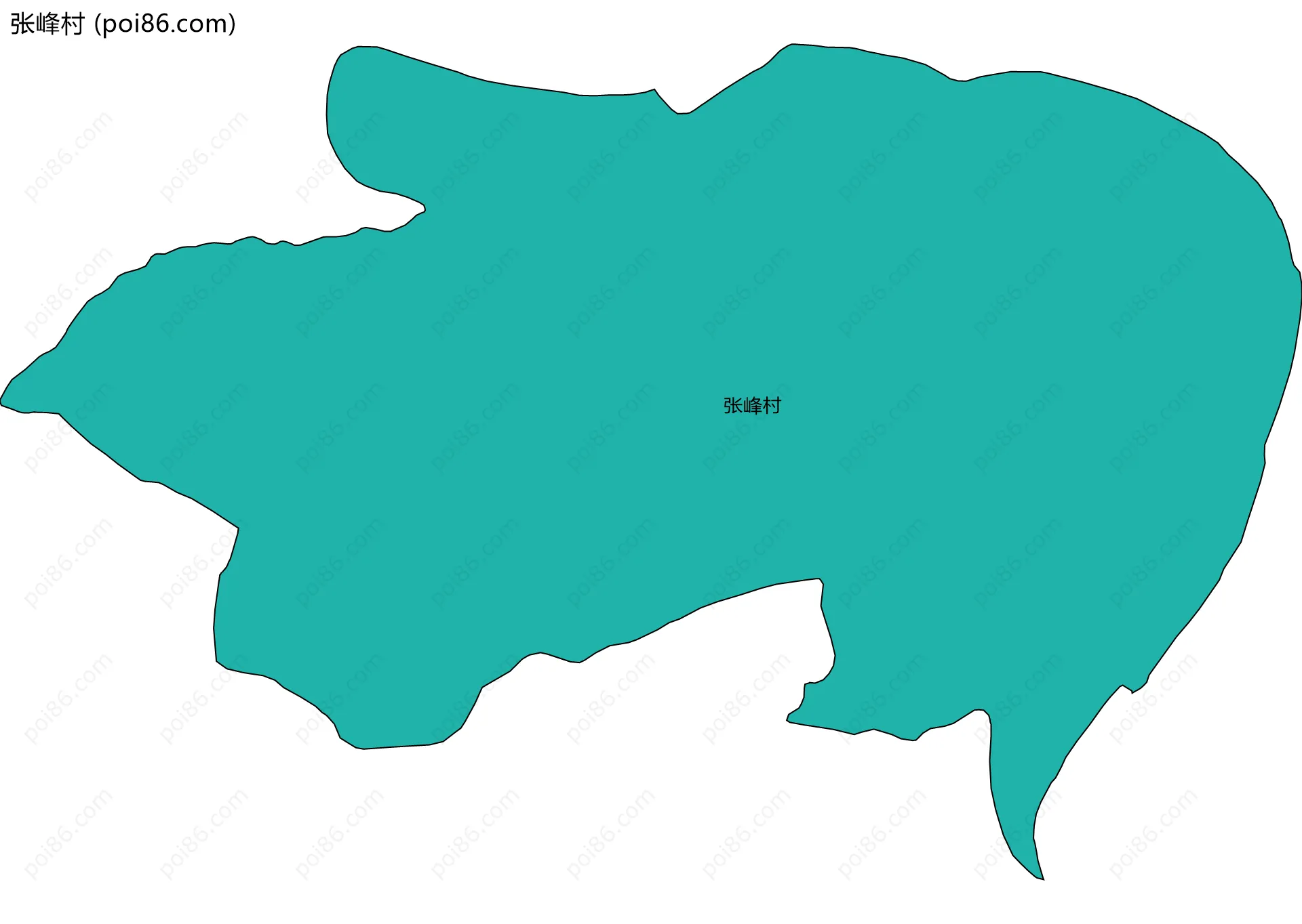 张峰村边界地图
