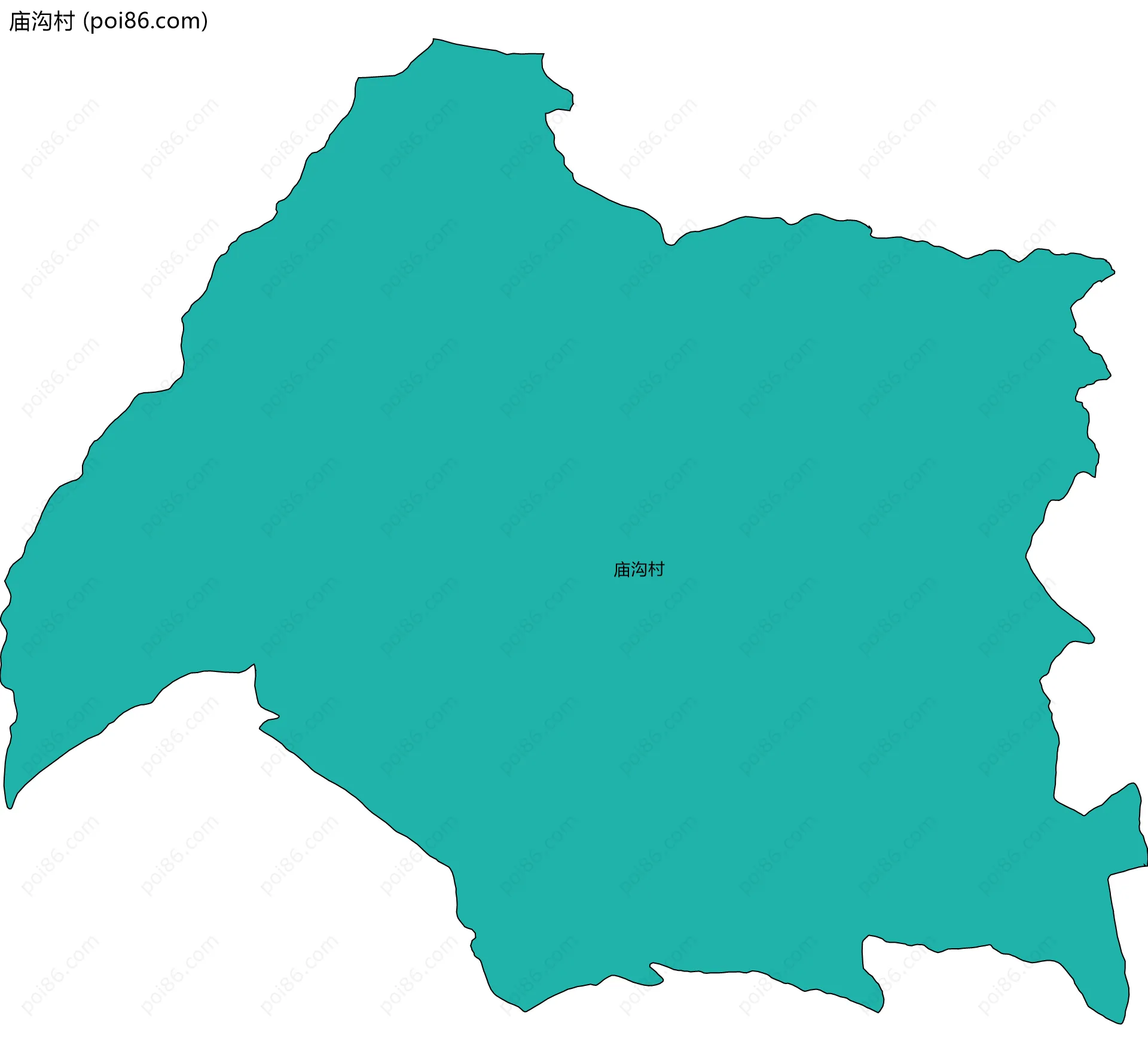 庙沟村边界地图