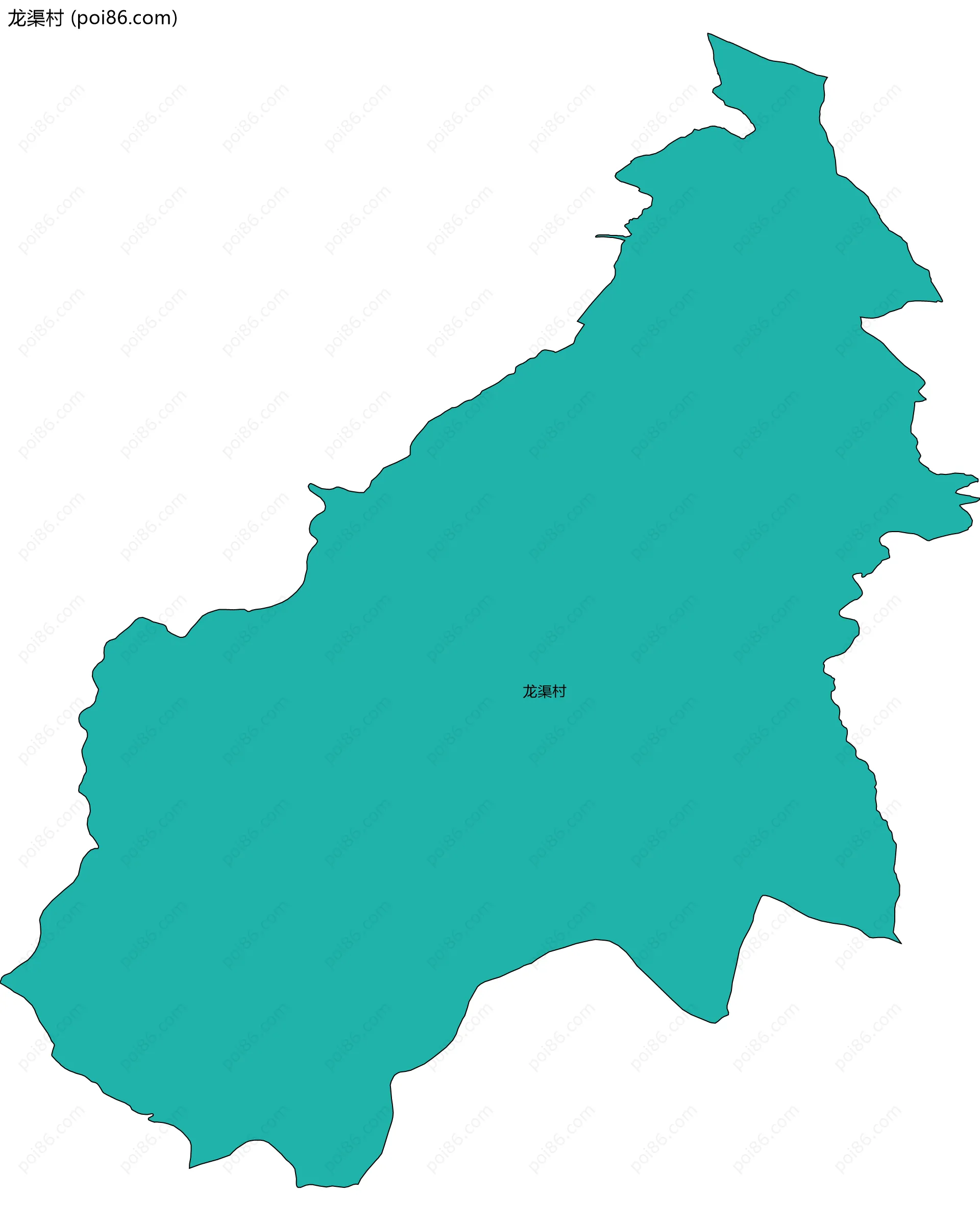 龙渠村边界地图