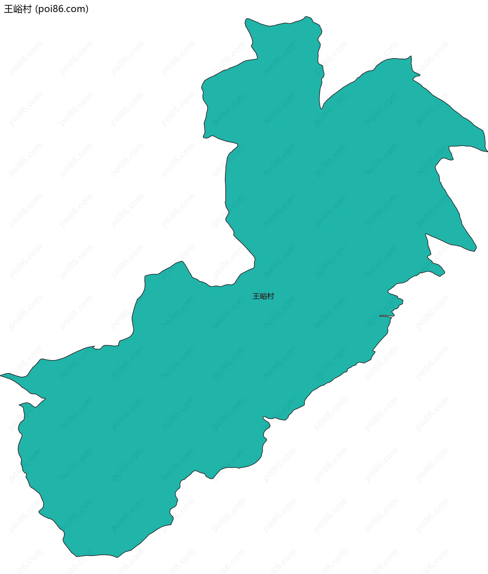 王峪村边界地图