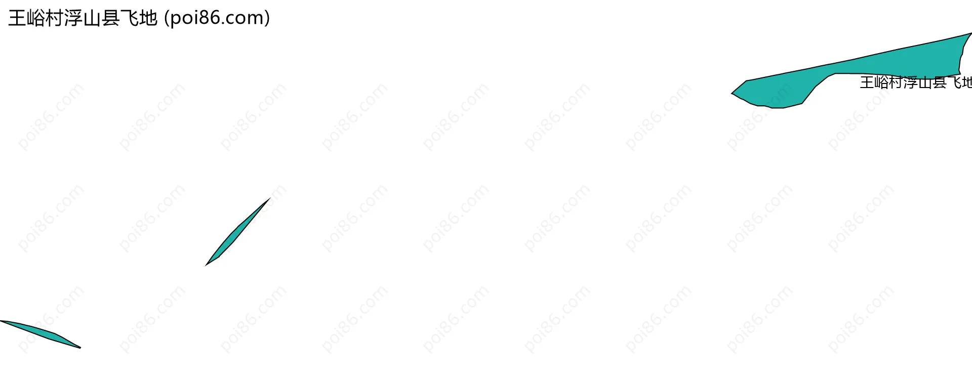 王峪村浮山县飞地边界地图