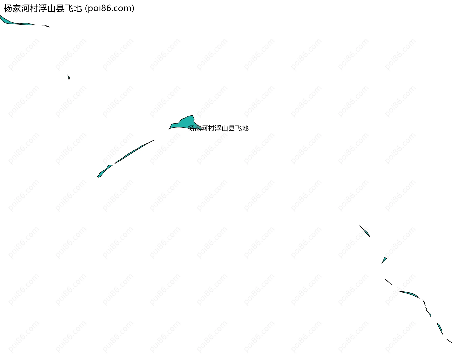 杨家河村浮山县飞地边界地图