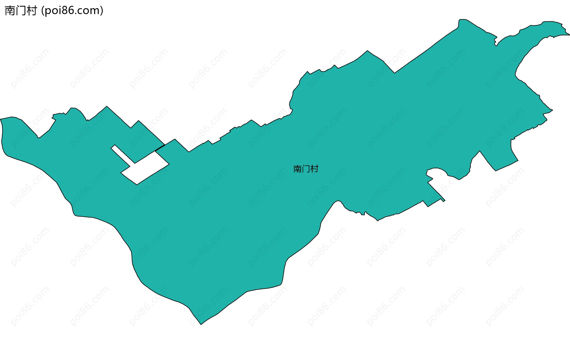 南门村边界地图