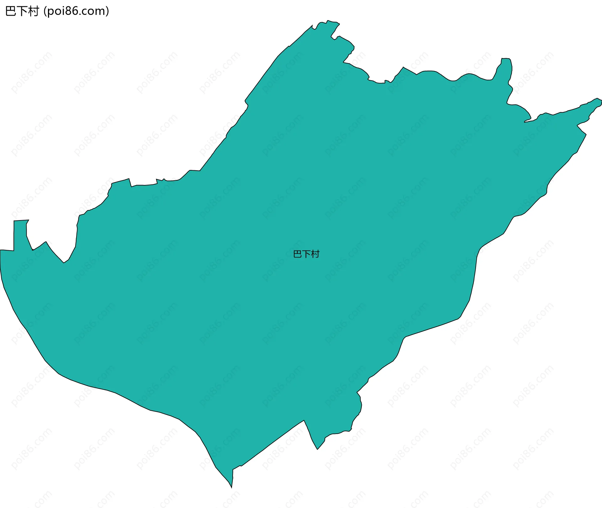 巴下村边界地图