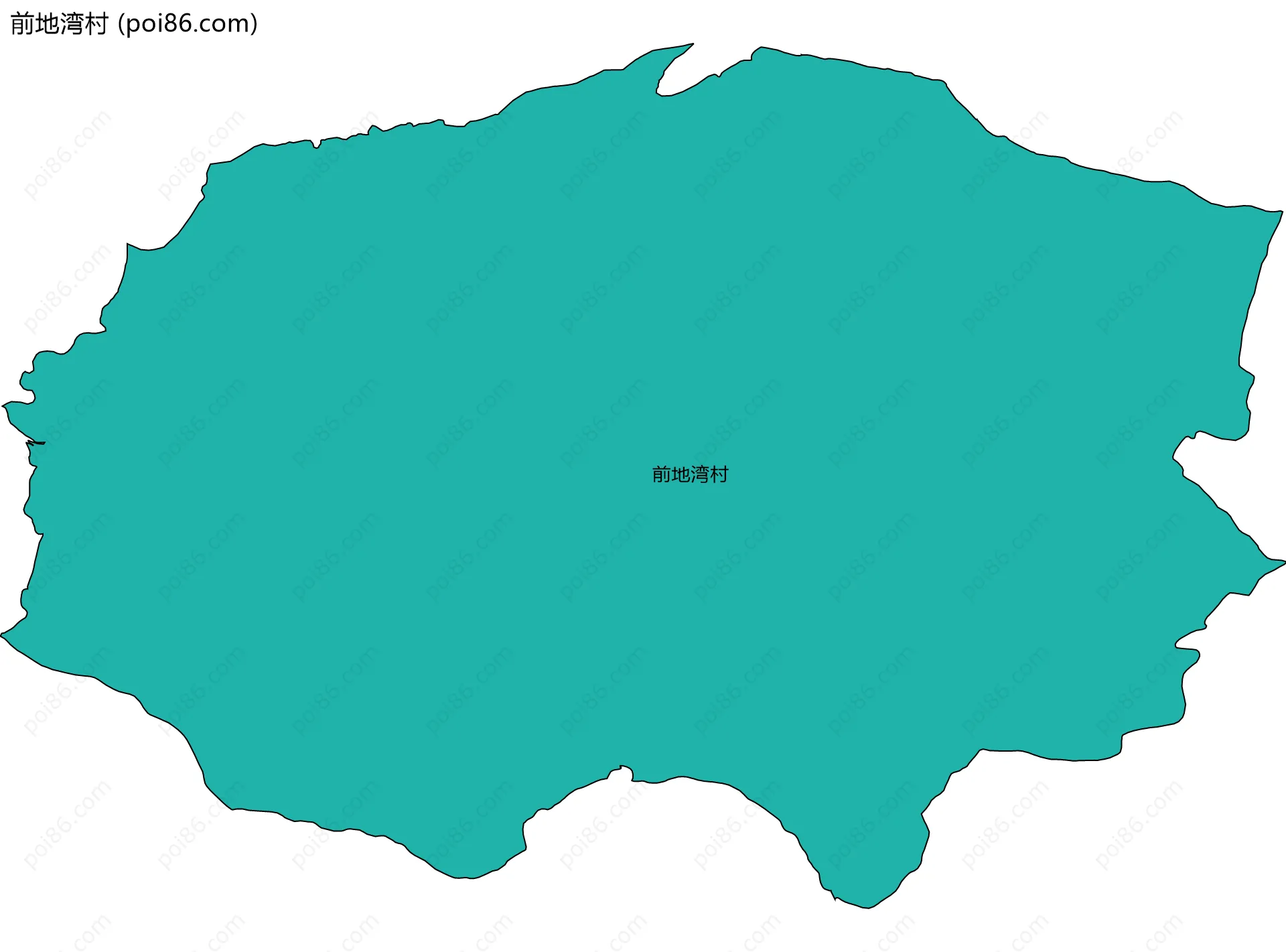 前地湾村边界地图