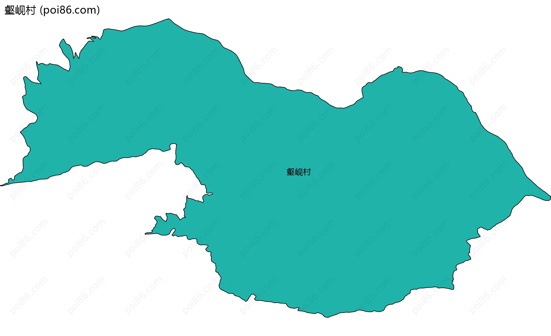 壑岘村边界地图