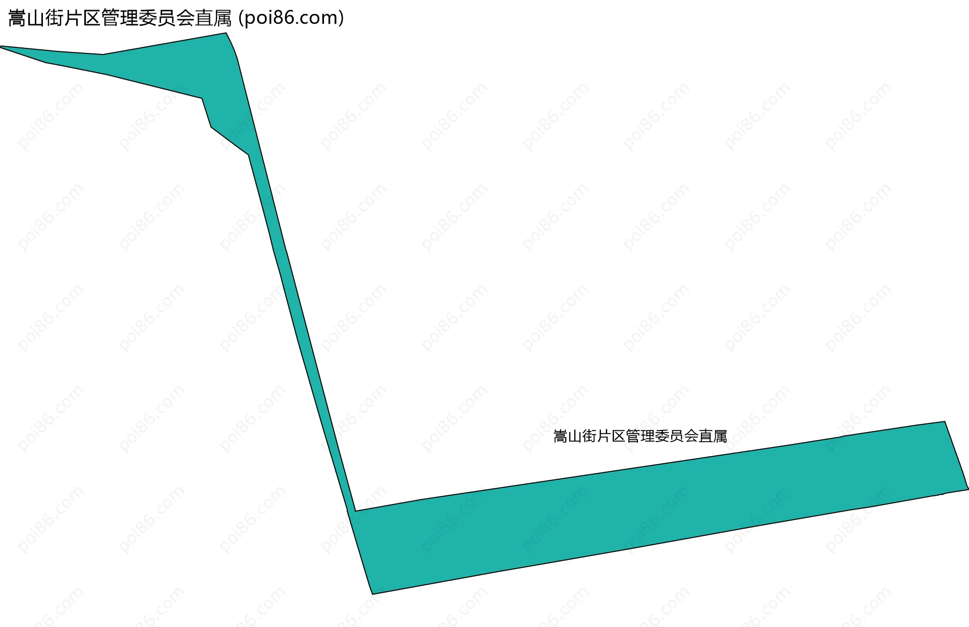 嵩山街片区管理委员会直属边界地图
