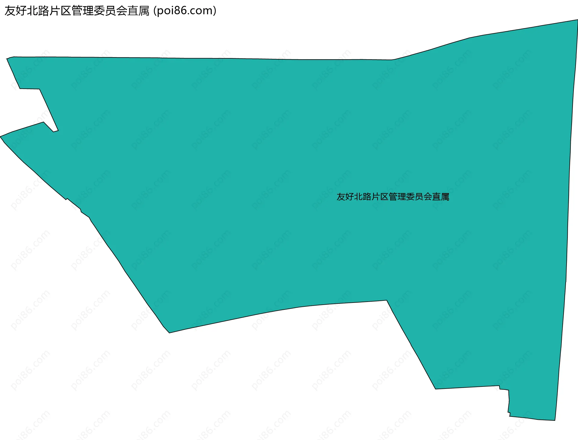 友好北路片区管理委员会直属边界地图