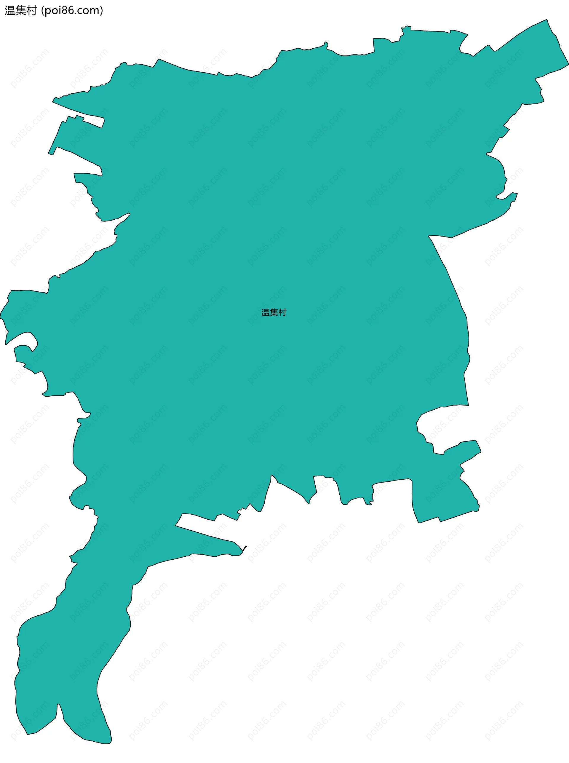 温集村边界地图