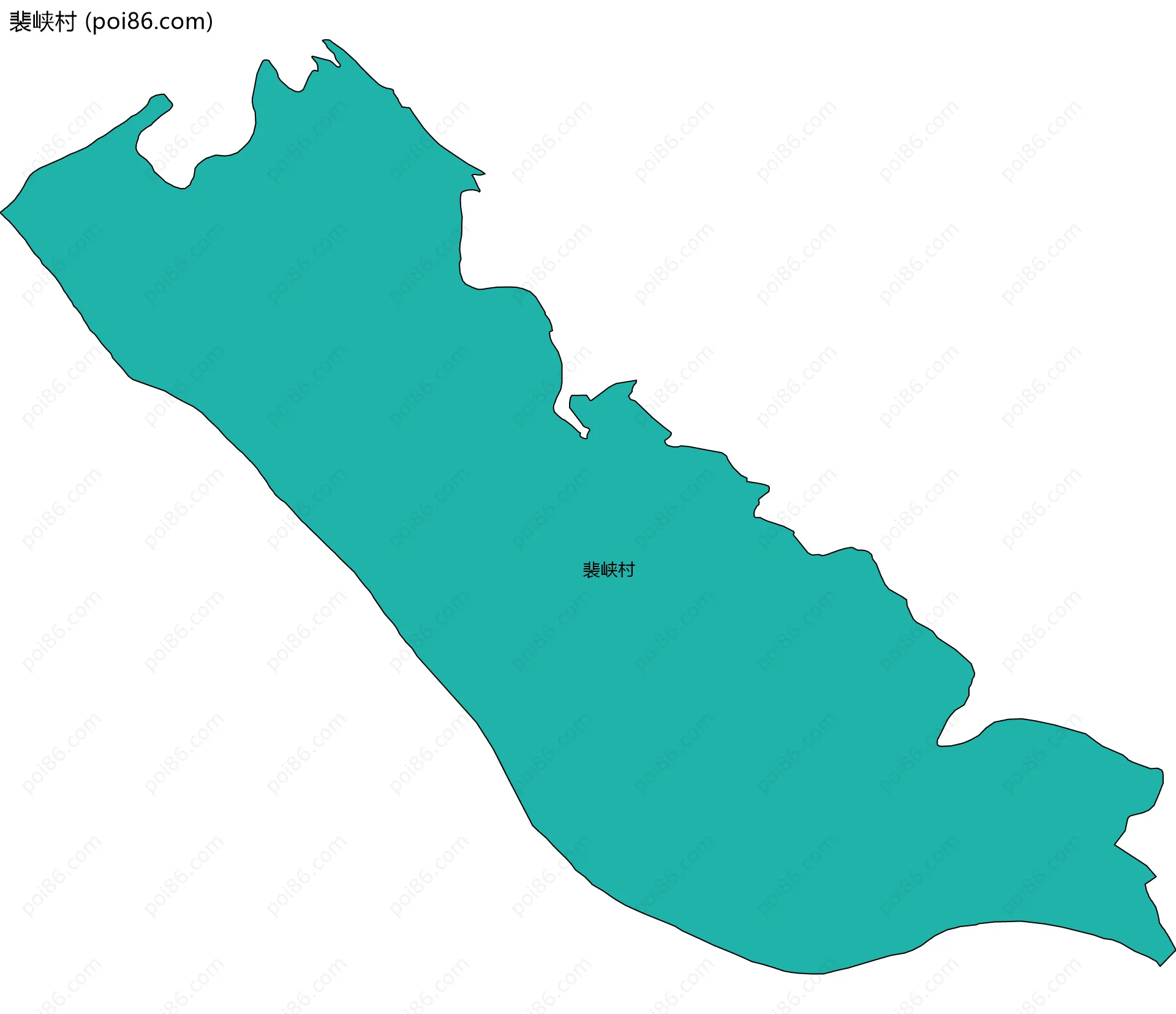 裴峡村边界地图