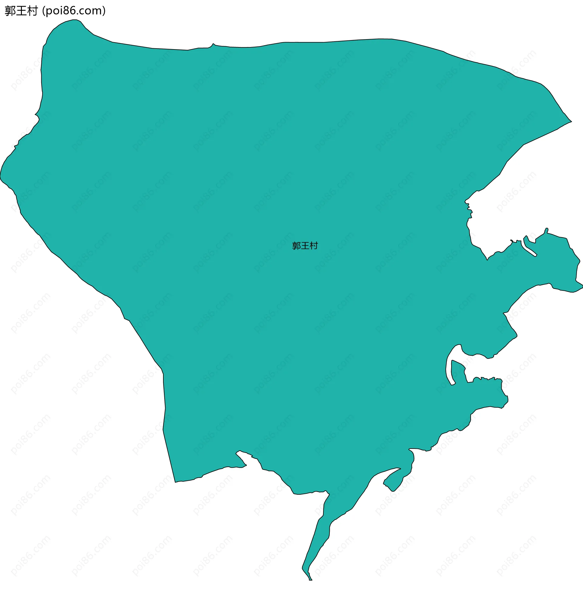 郭王村边界地图