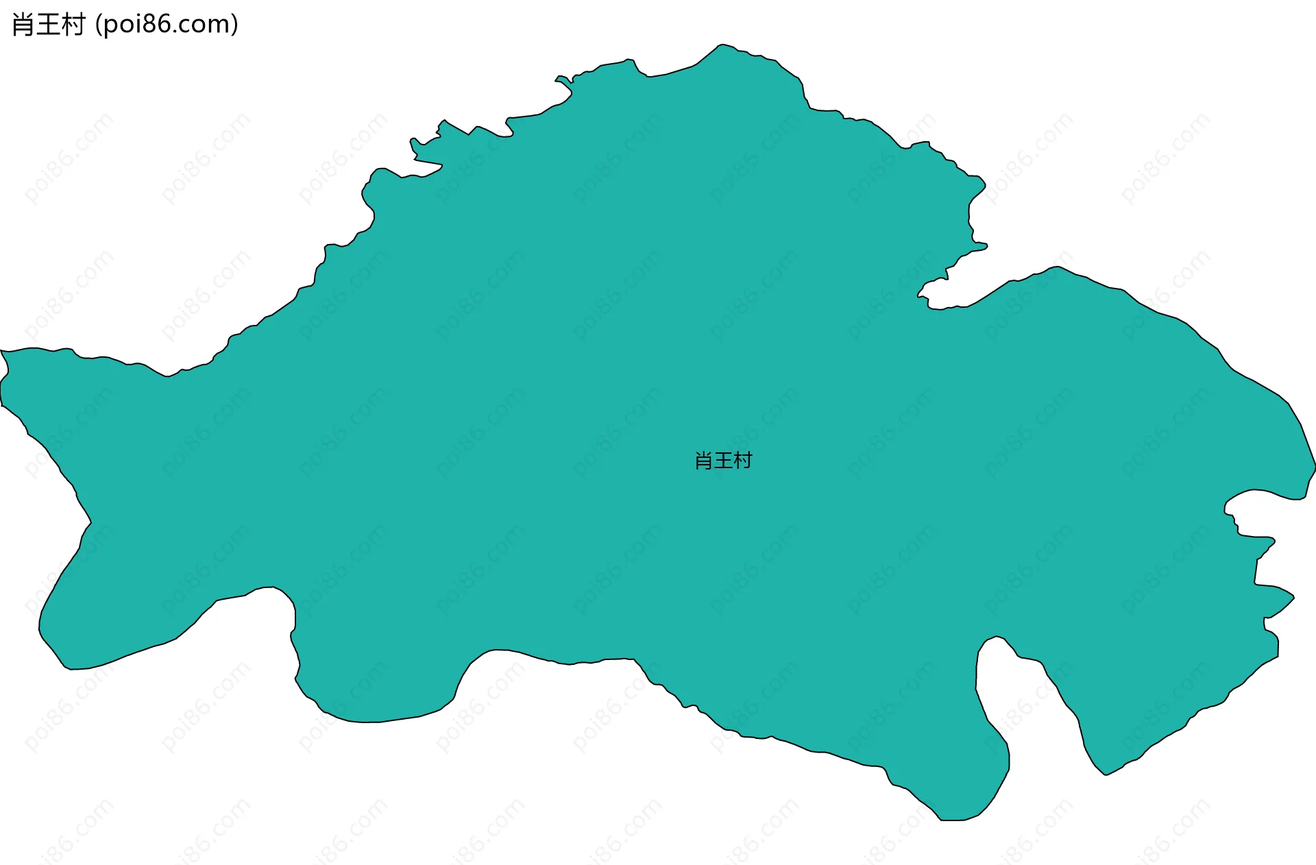 肖王村边界地图