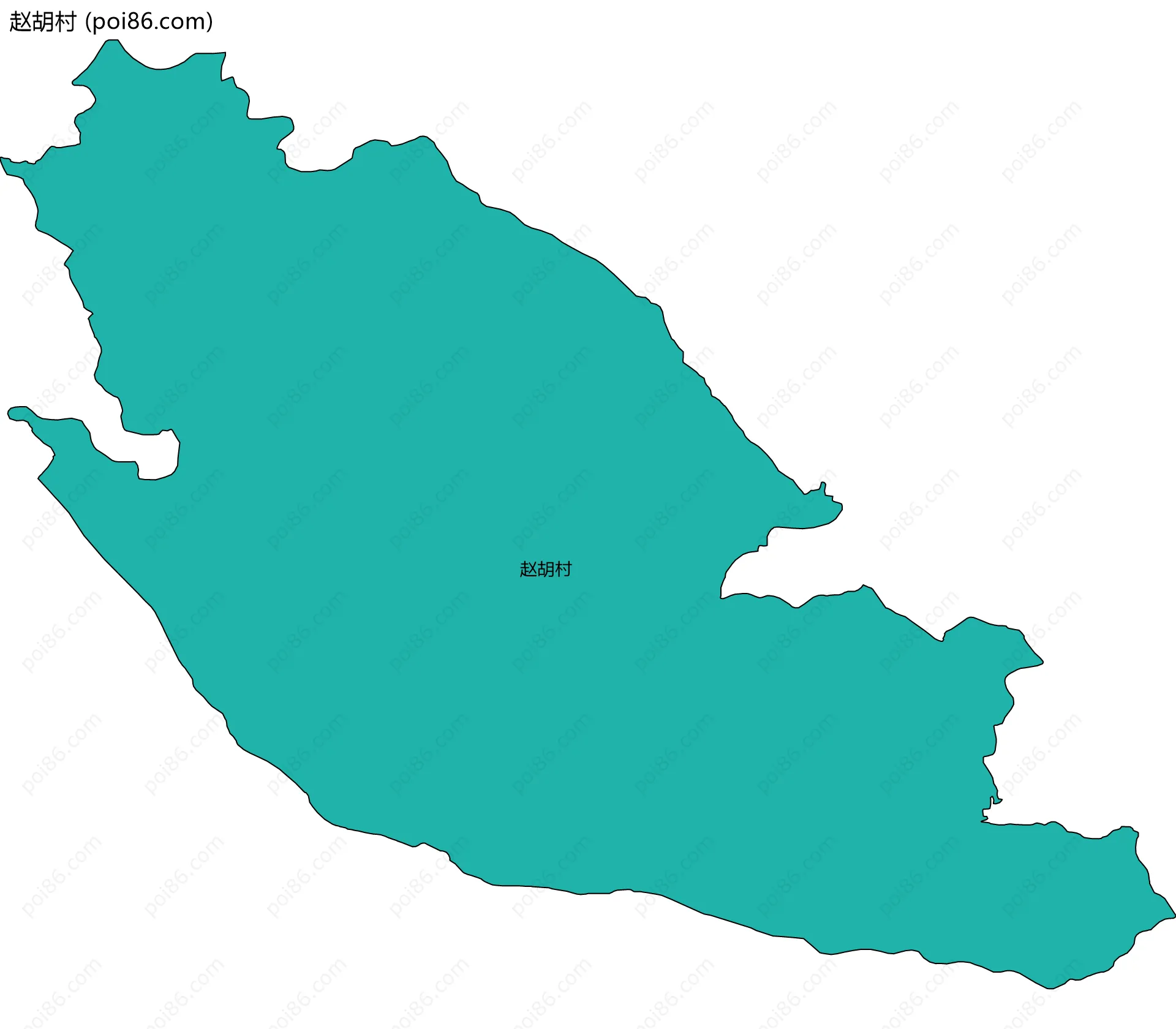 赵胡村边界地图