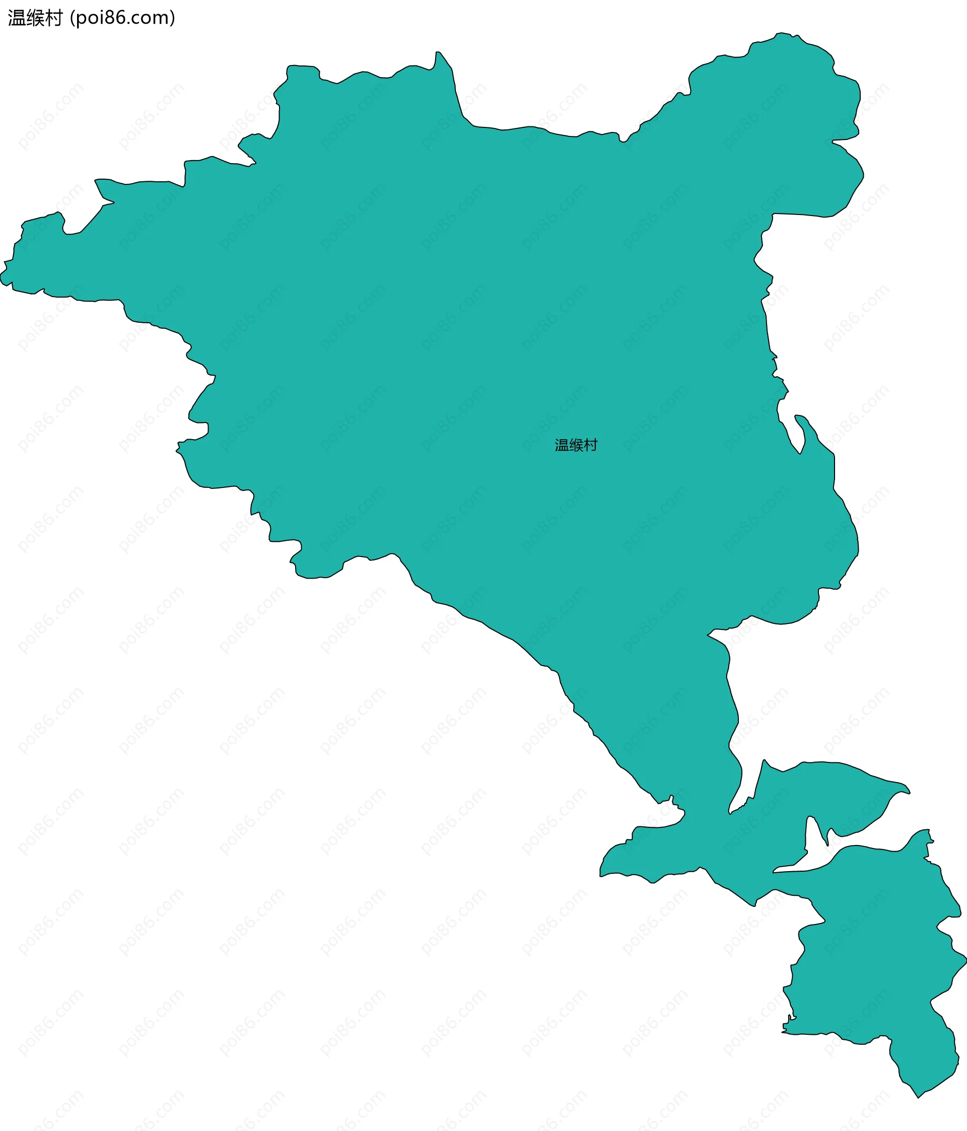 温缑村边界地图