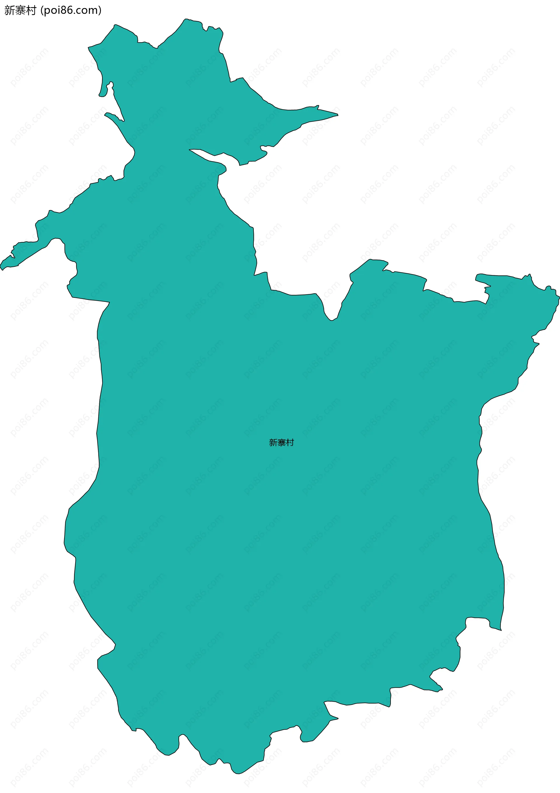 新寨村边界地图