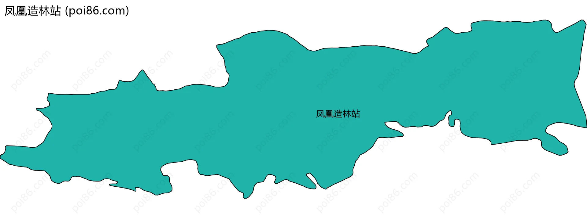 凤凰造林站边界地图