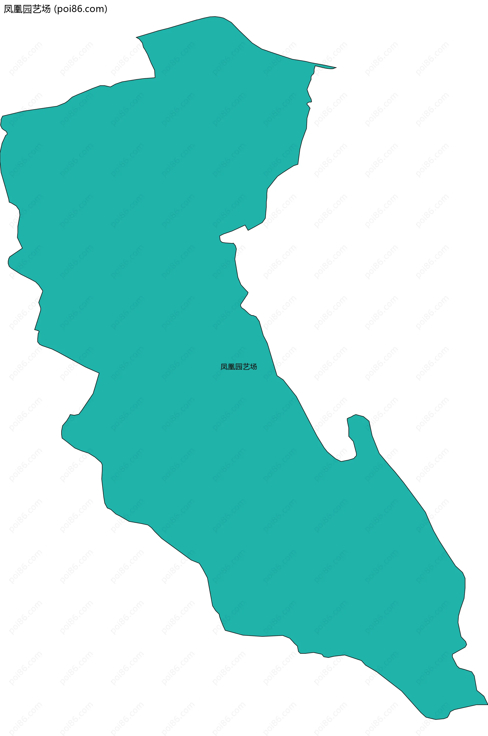 凤凰园艺场边界地图