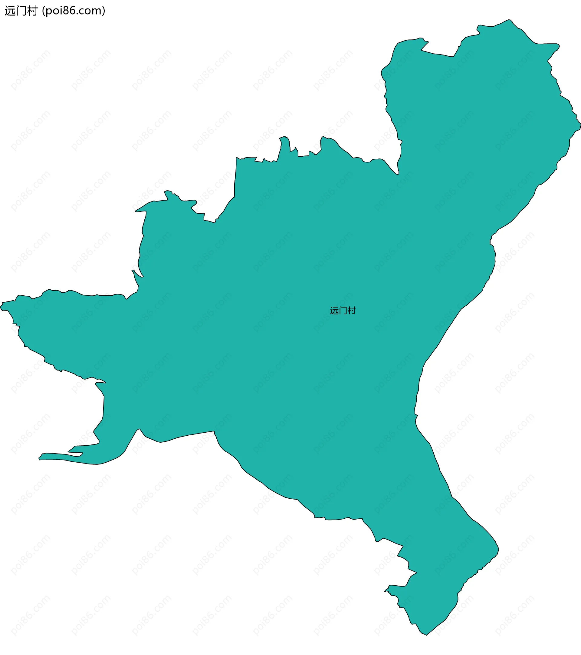 远门村边界地图