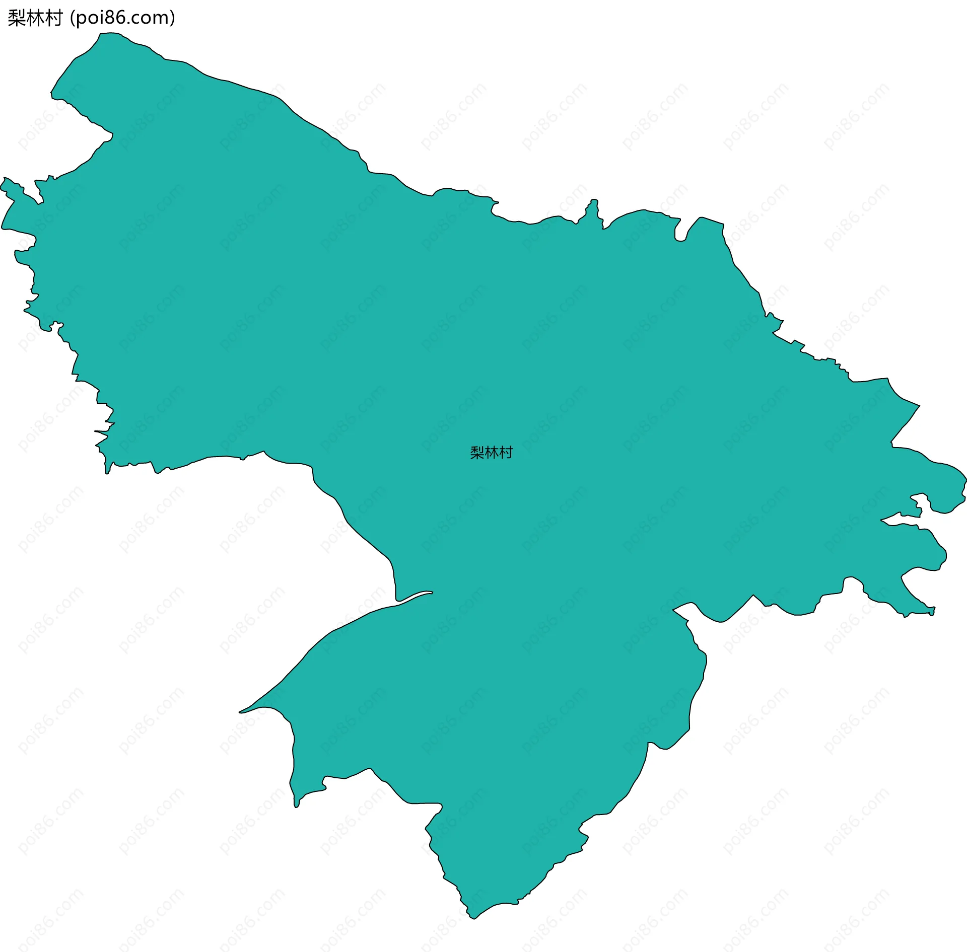 梨林村边界地图