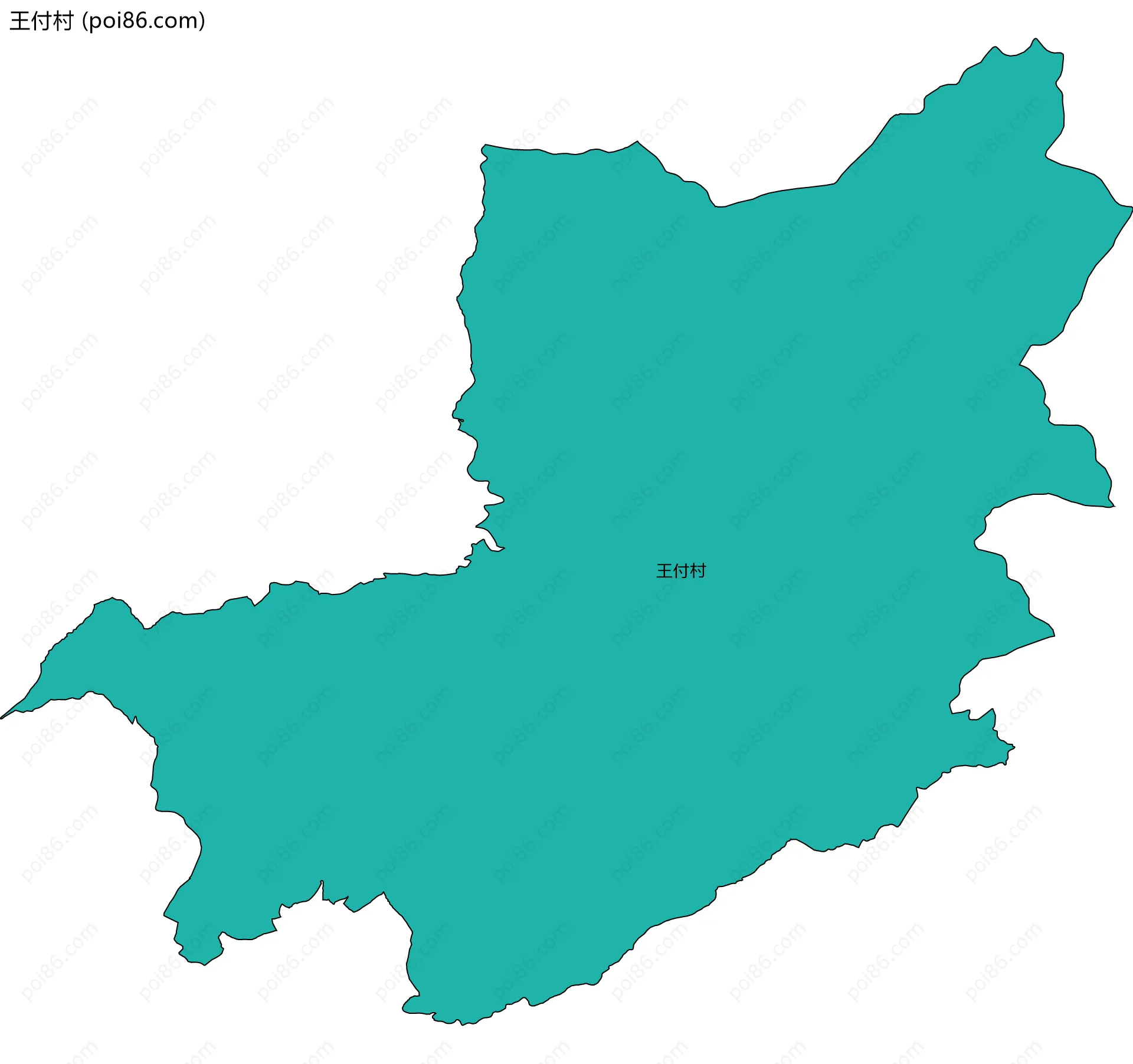 王付村边界地图