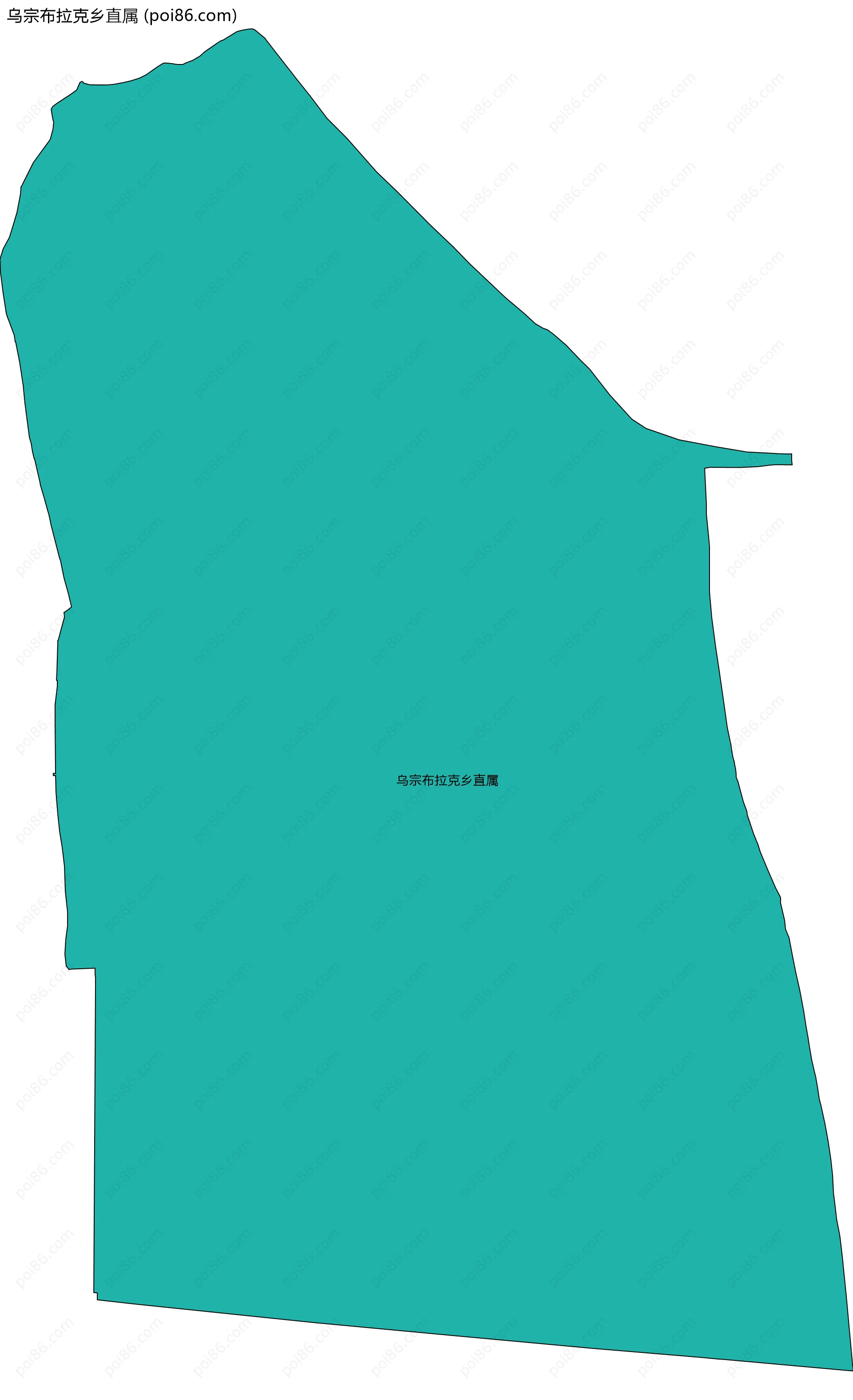乌宗布拉克乡直属边界地图