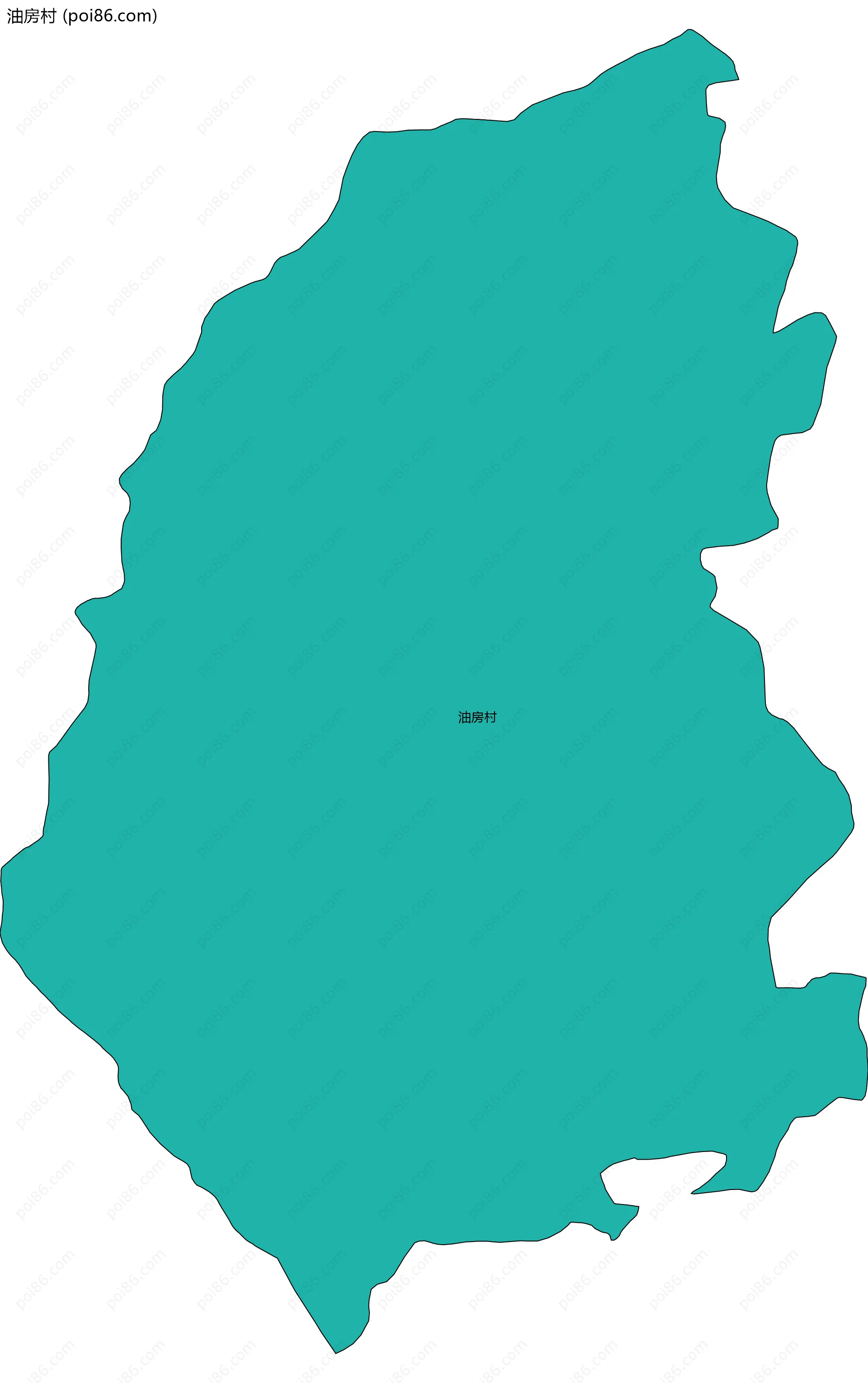 油房村边界地图