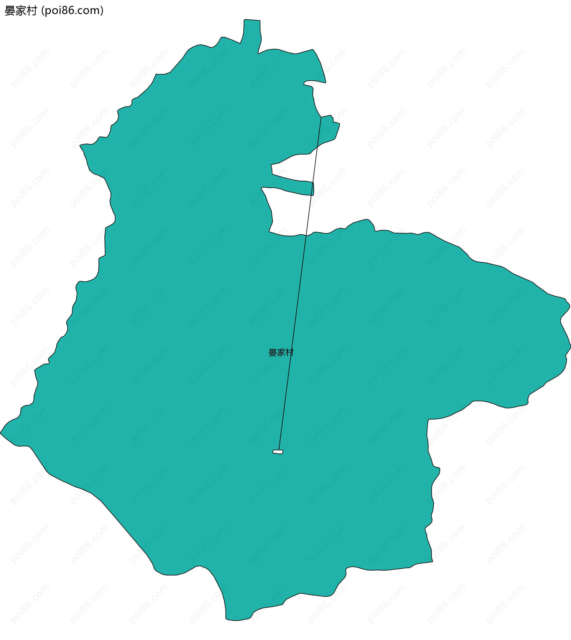 晏家村边界地图