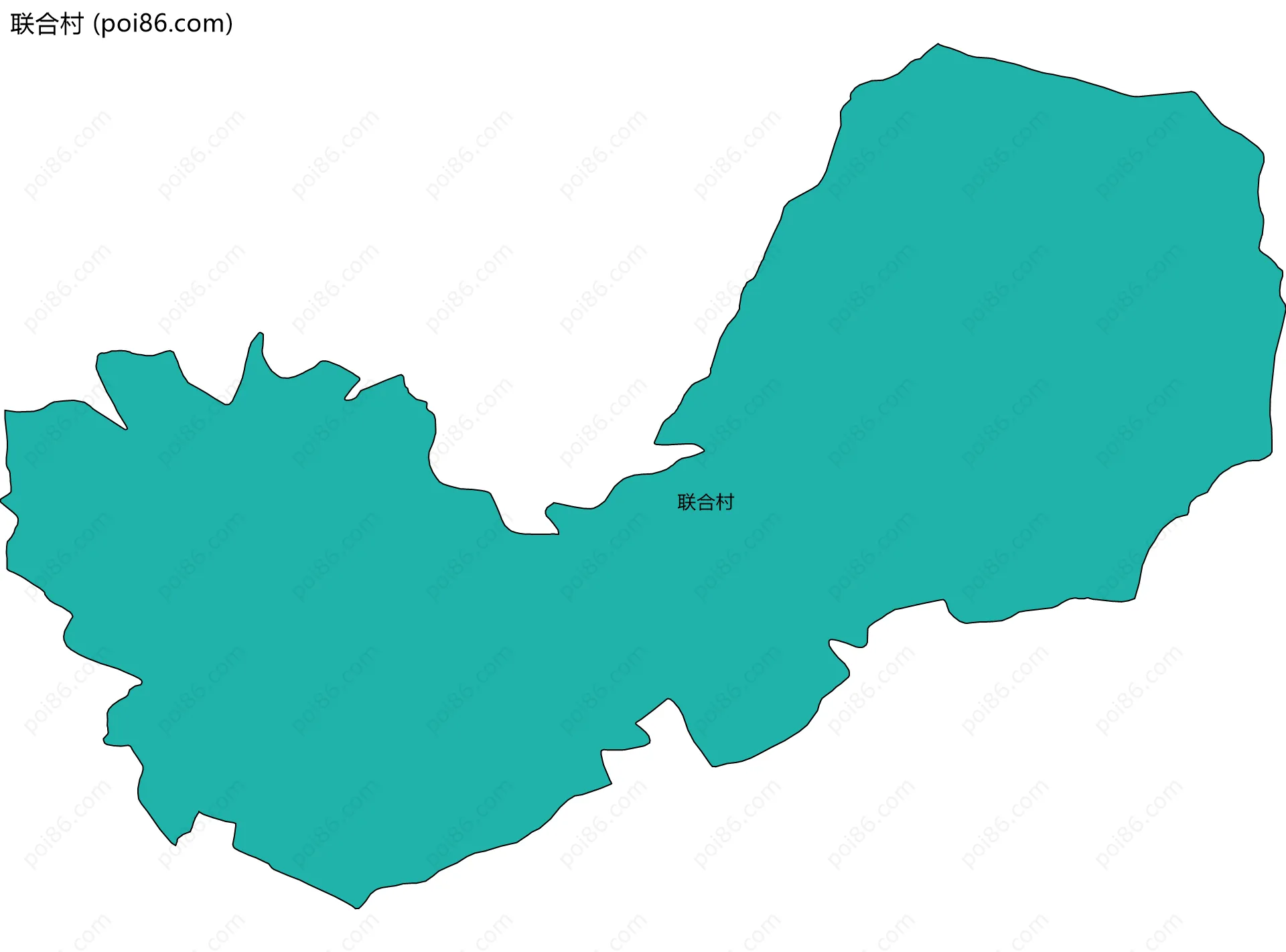 联合村边界地图