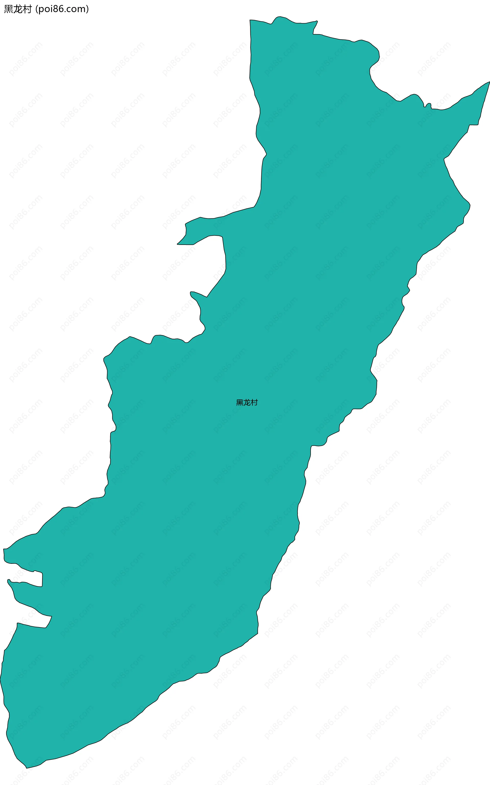 黑龙村边界地图