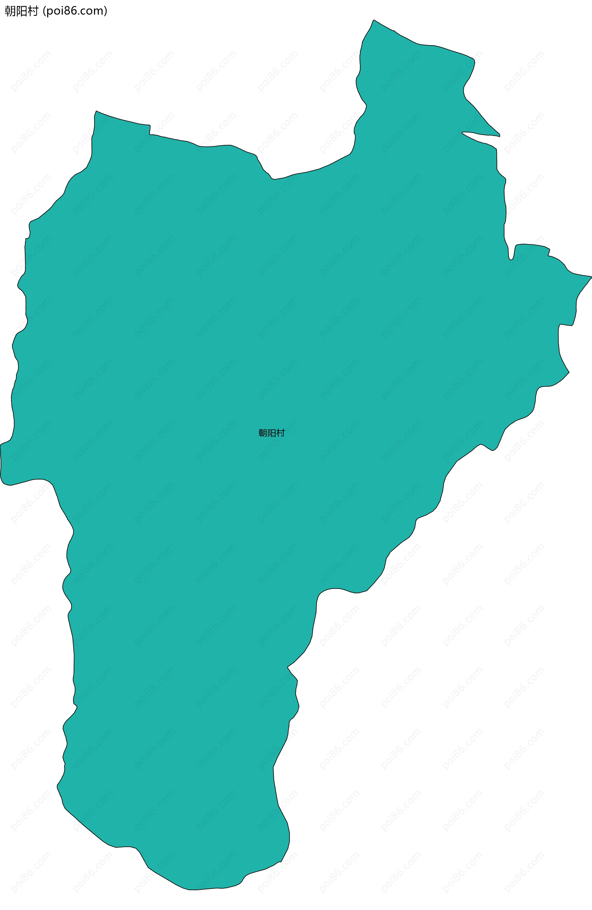 朝阳村边界地图