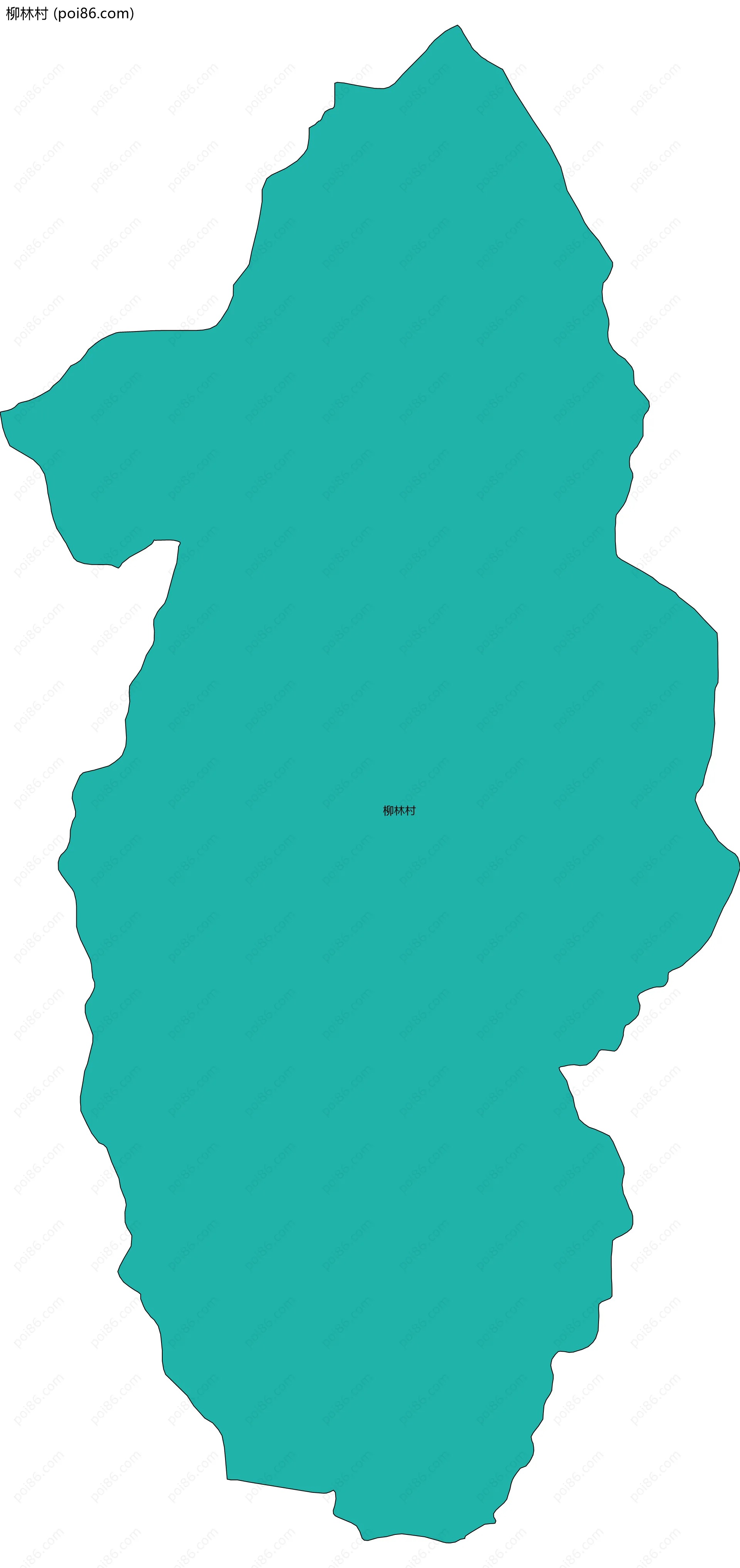 柳林村边界地图